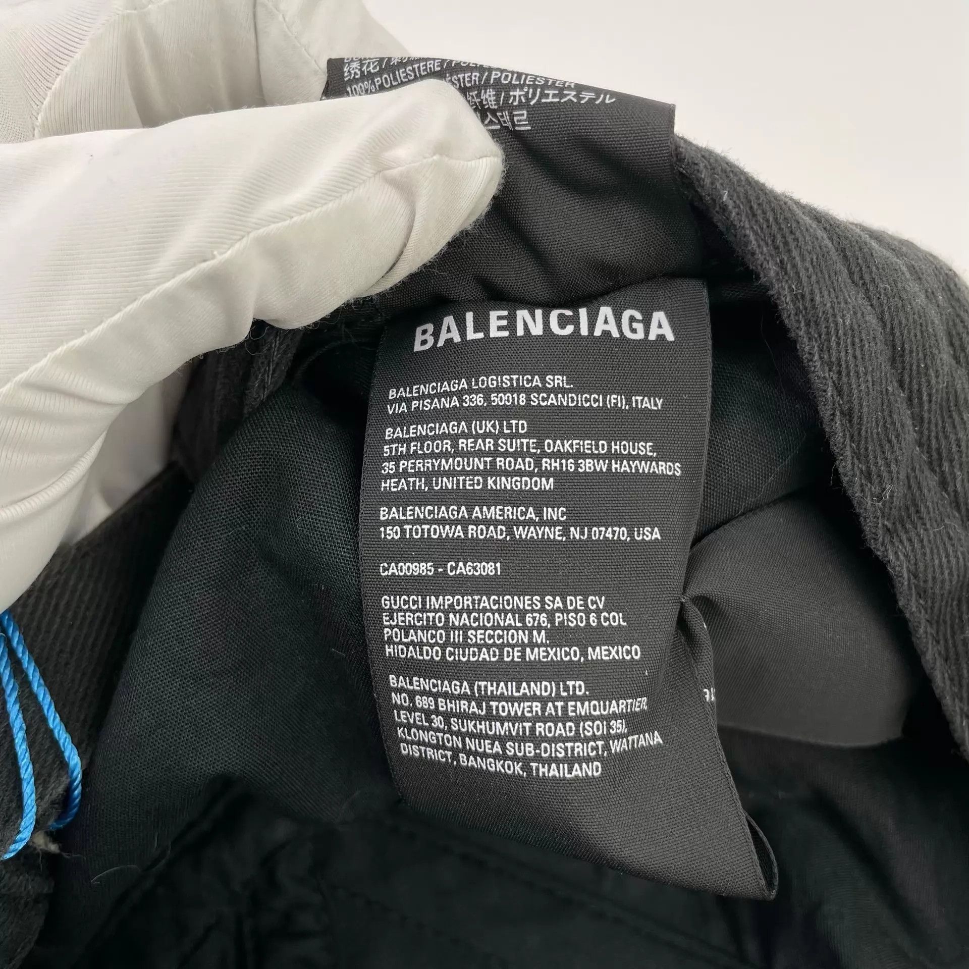 Balenciaga Balenciaga Black L Baseball Cap Size ONE SIZE - 9 Thumbnail