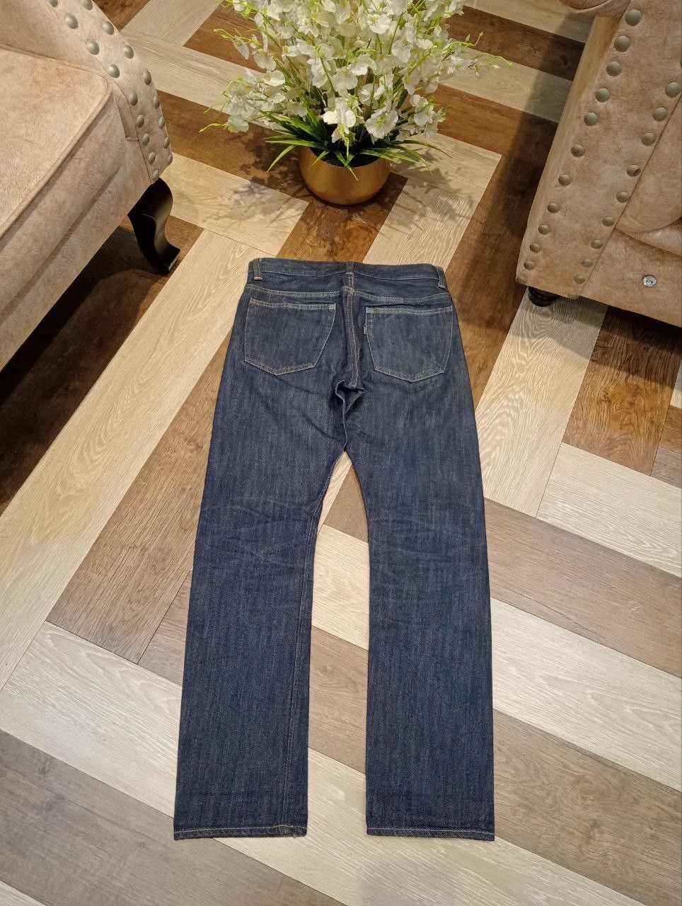 YAECA YAECA JAPAN 7-13W EXCLUSIVE FABRIC INDIGO DENIM PANTS Size US 29 - 9 Thumbnail