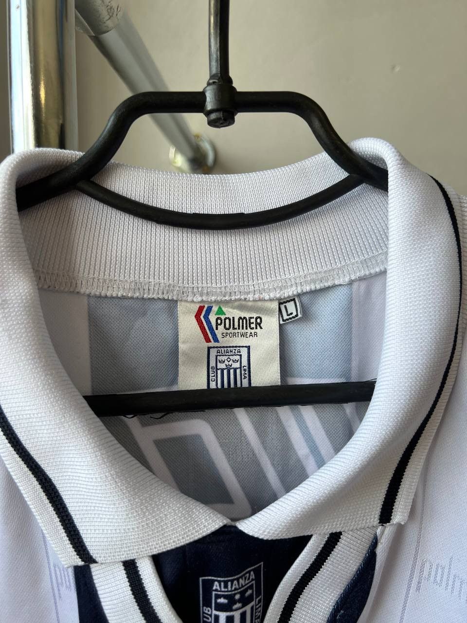 Vintage 1995 ALIANZA LIMA #10 MATCH WORN POLMER SOCCER JERSEY SHIRT Size US L / EU 52-54 / 3 - 11 Thumbnail