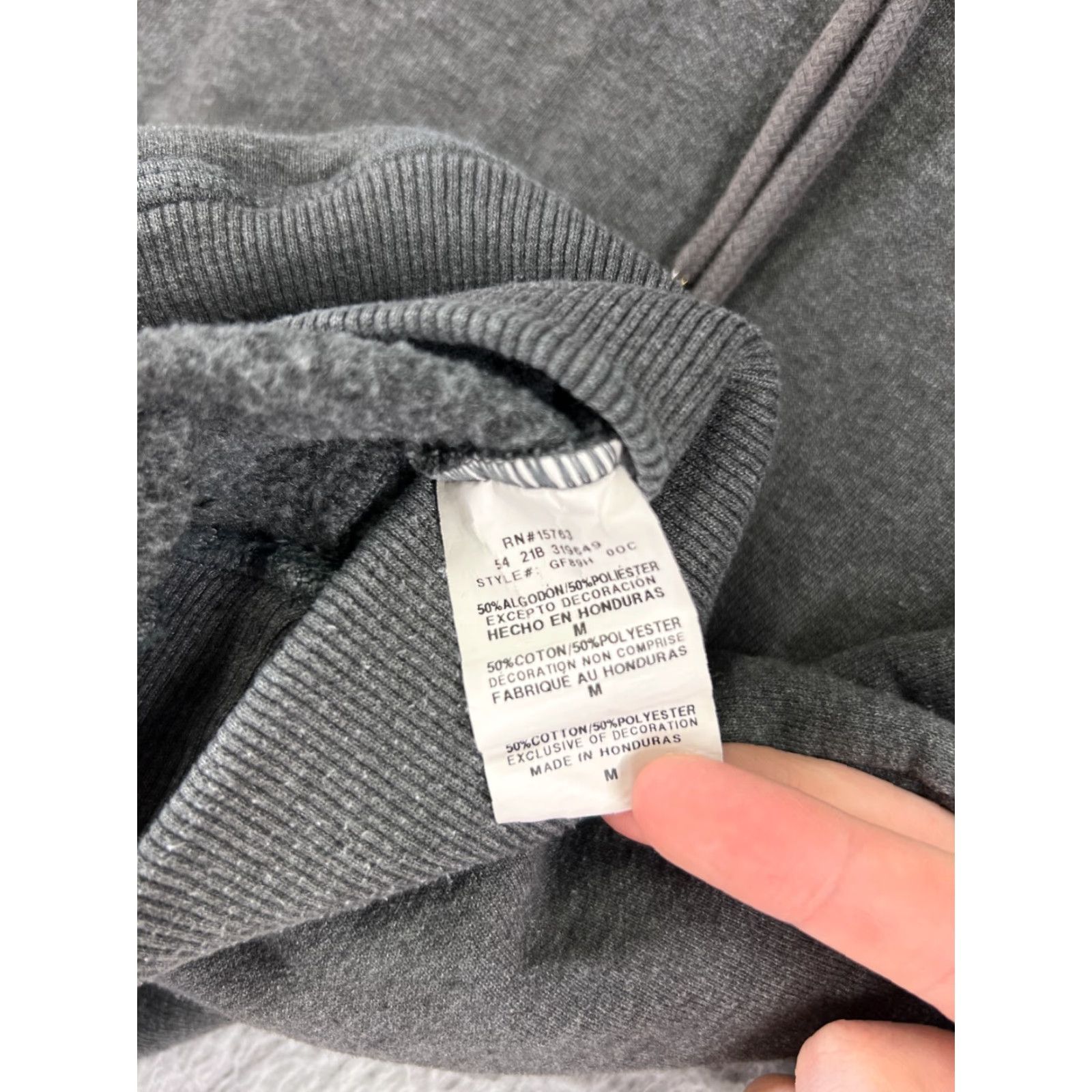 Champion VINTAGE Champion Hoodie Womens Medium Gray Pullover Long Sleeve Cotton Blend with Pockets USA Size M / US 6-8 / IT 42-44 - 4 Thumbnail