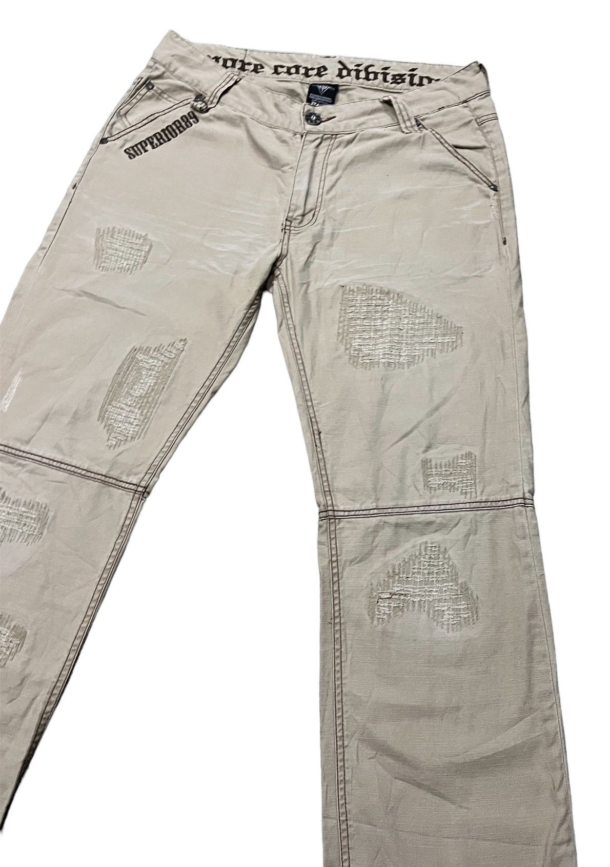 Hysteric Glamour MCD patchwork shashiko boro pant Size US 33 - 2 Thumbnail