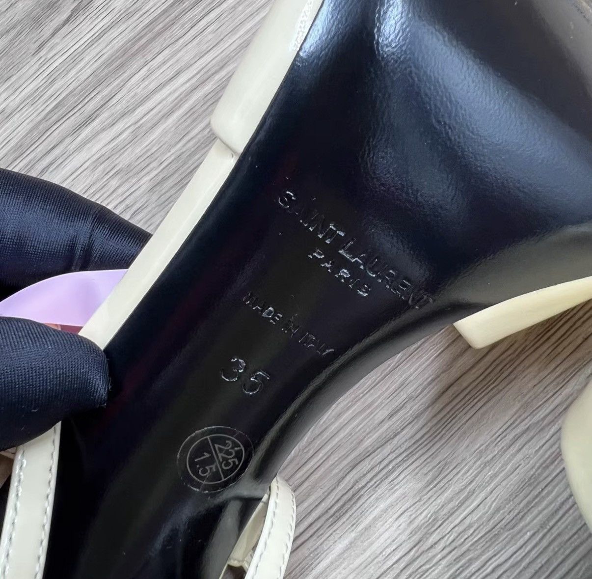 Saint Laurent Paris Saint Laurent SLP Yellow Patent Leather Bow High Heels J41 Size US 5 / IT 35 - 6 Thumbnail