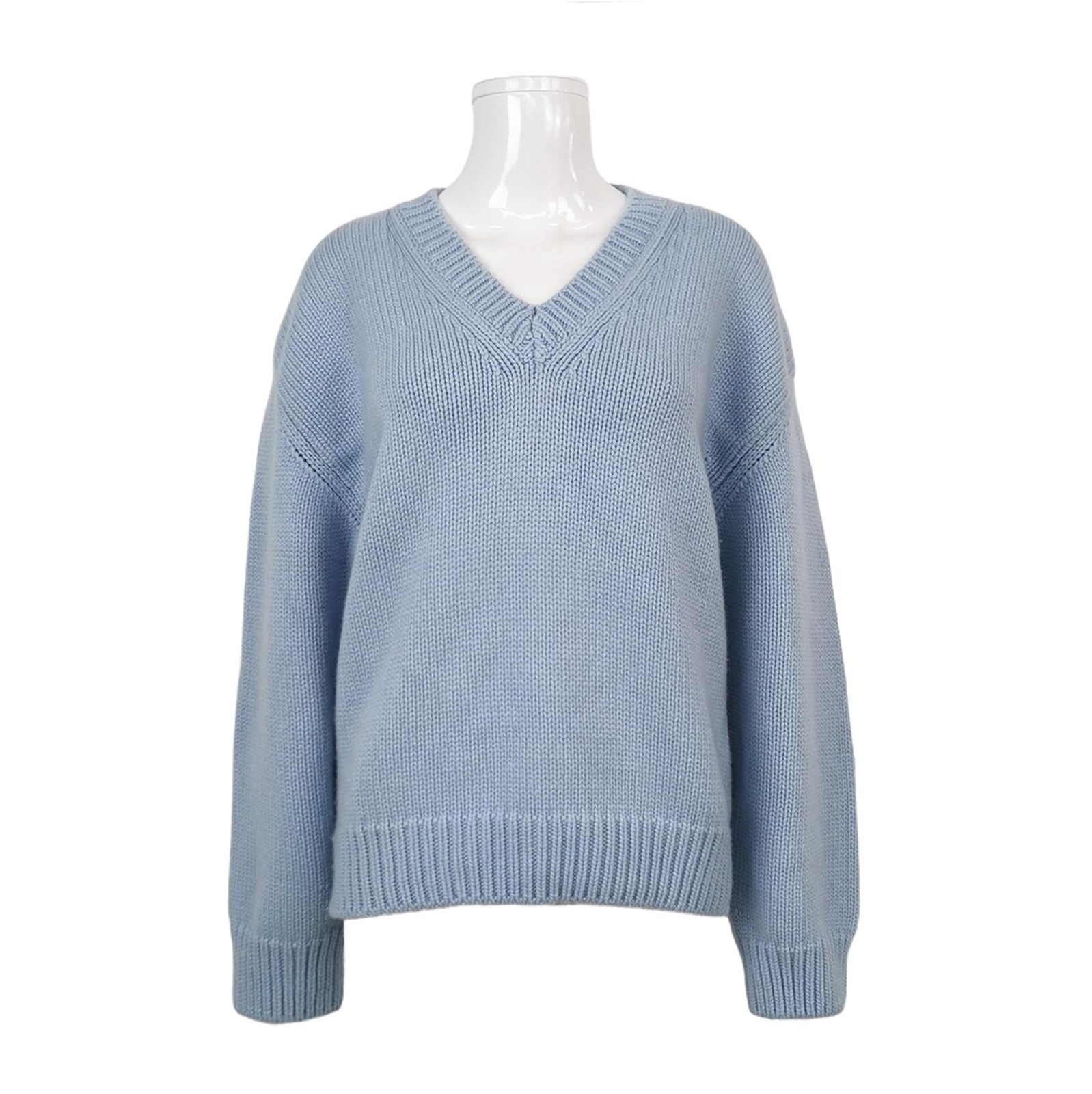 Prada Prada V-Neck Wool Cashmere Blend Sweater - dmc Size M / US 6-8 / IT 42-44 - 1 Thumbnail