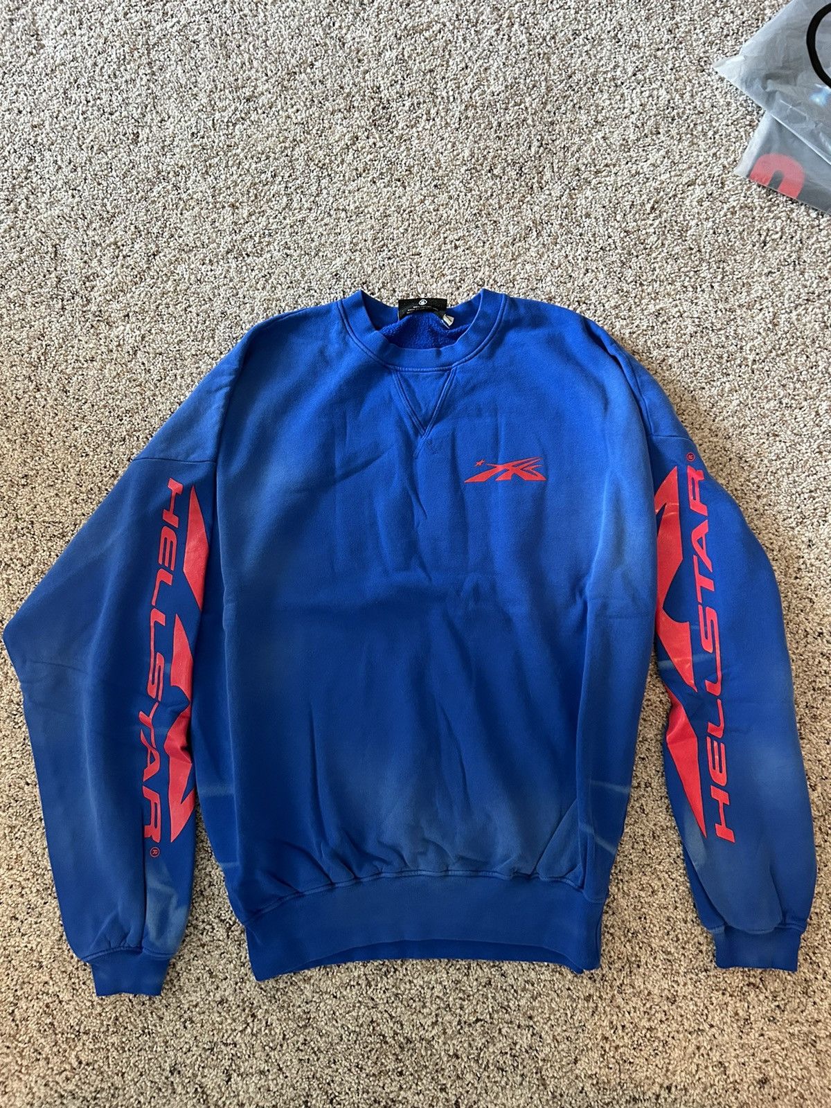 HELLSTAR Size M / Medium Hellstar Blue Flame Sports Crewneck | Grailed