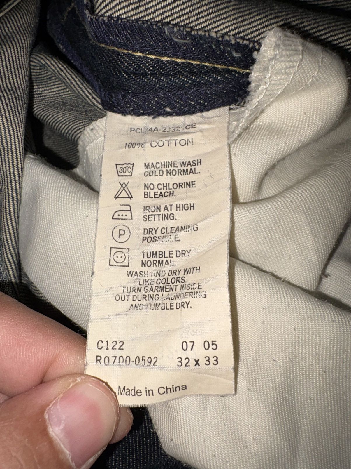 Levi's Vintage Clothing Levi’s Archive 2005 Premium R0700 GeometricPocket DenimJeans Size US 32 / EU 48 - 10 Thumbnail