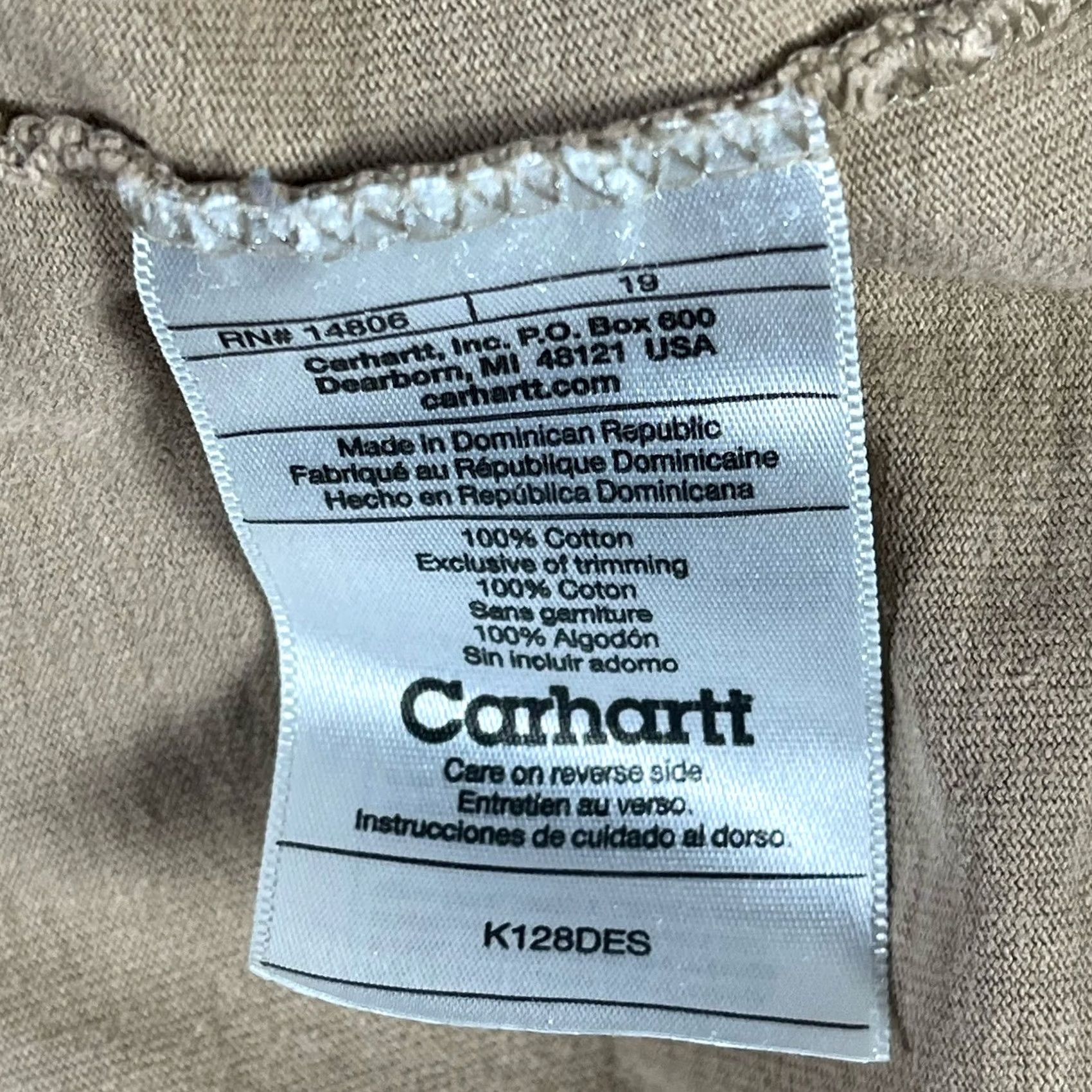 Carhartt Carhartt Henley Shirt Men 3XB Tan Long Sleeve Button-Up Pocket Outdoor Workwear Casual Size US XXL / EU 58 / 5 - 4 Thumbnail