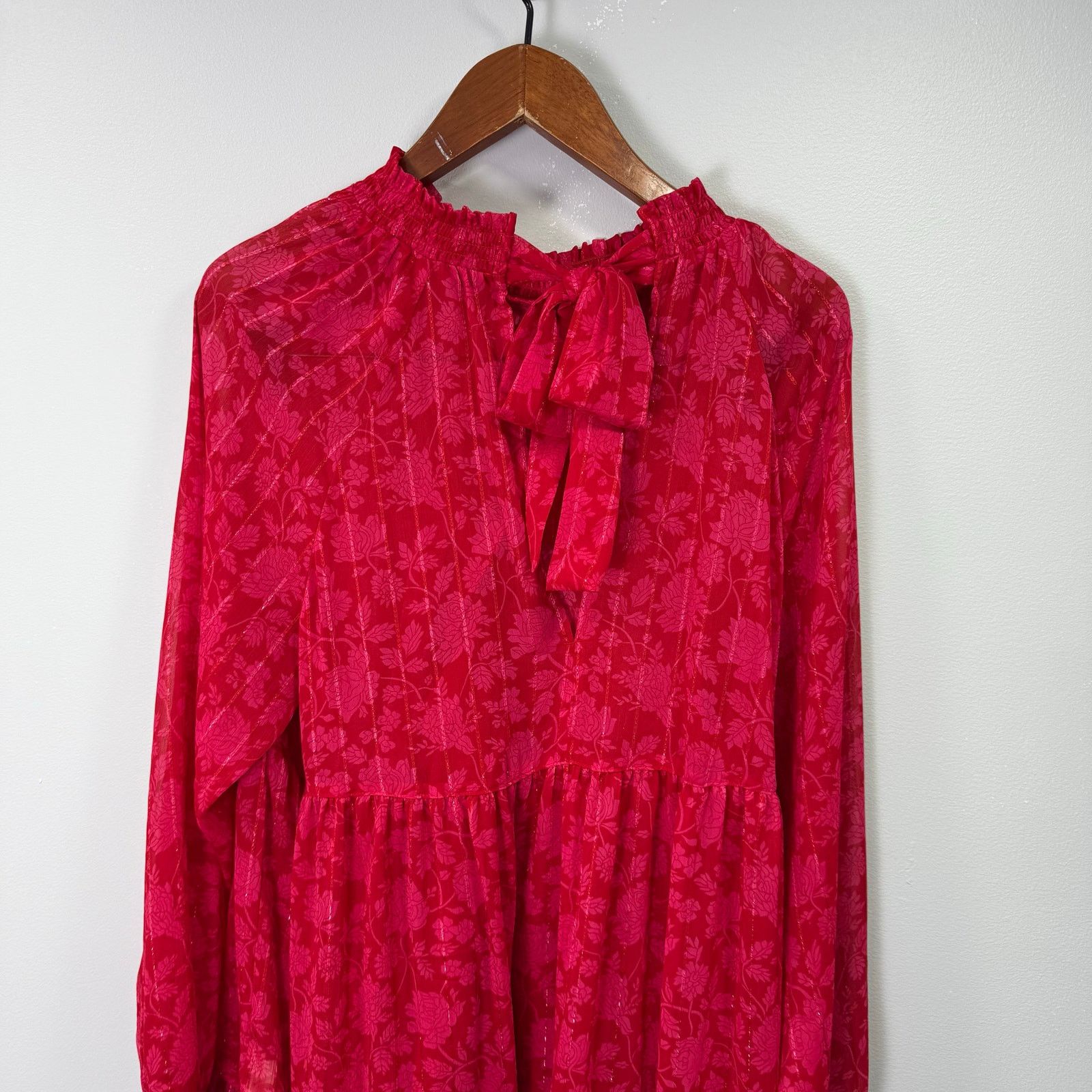 Macys On 34th Macys Plus Dress sz 1X Floral Tiered NEW # G578 Size XL / US 12-14 / IT 48-50 - 7 Thumbnail