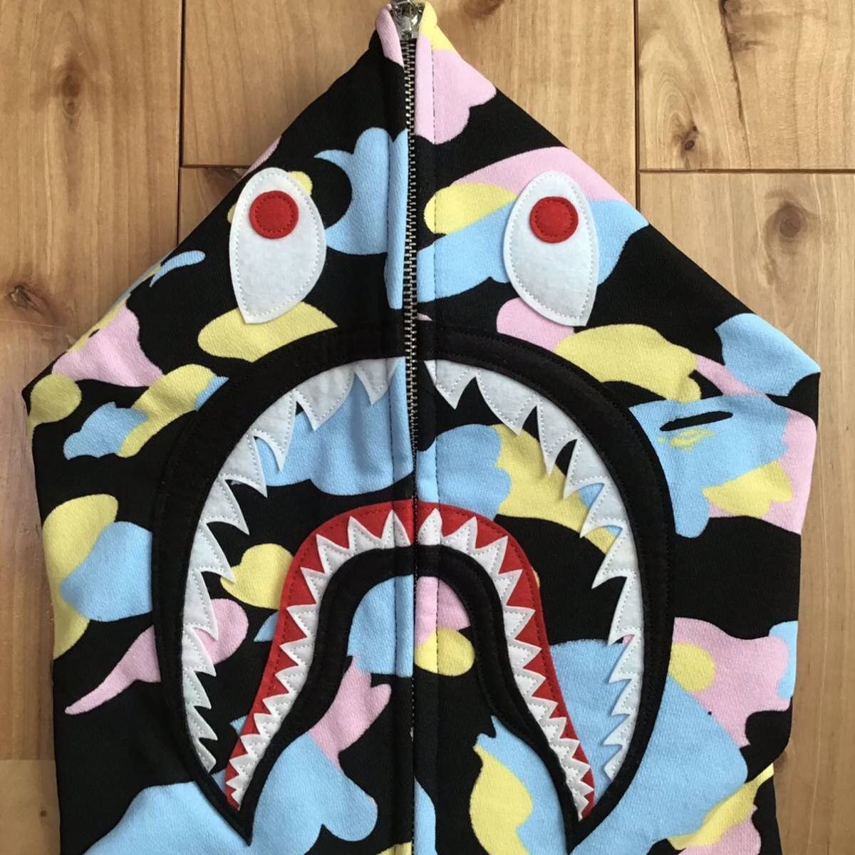 Bape BAPE cotton candy camo 2nd Shark full zip hoodie Multi Camo Size US M / EU 48-50 / 2 - 3 Thumbnail
