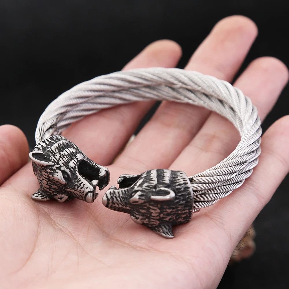 Other Retro Double Wolf Head Bracelet Size ONE SIZE - 1 Thumbnail