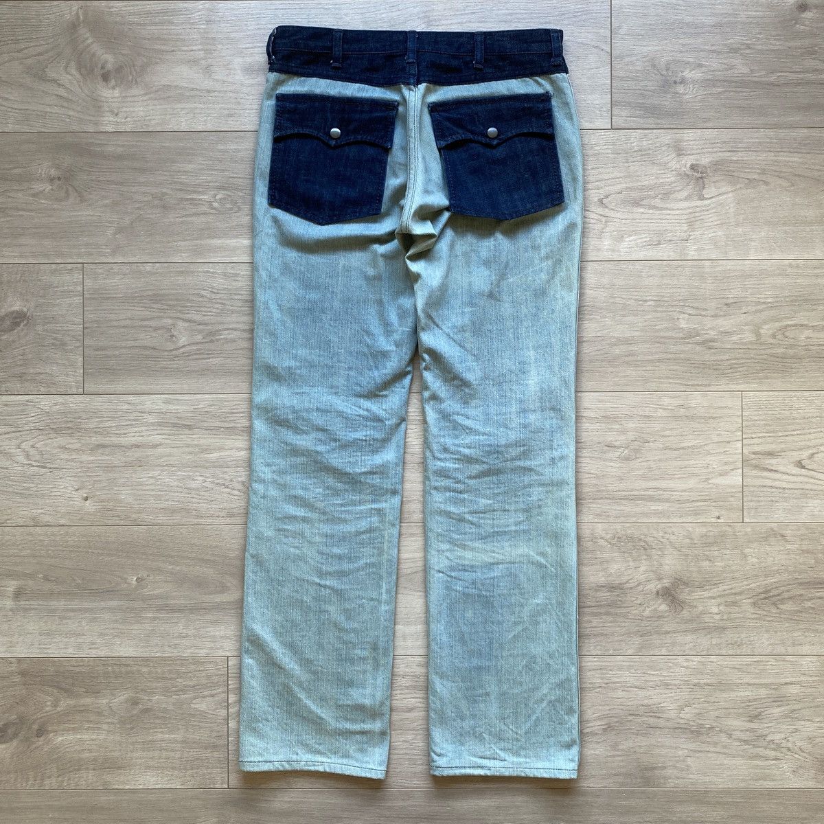 Number (N)ine A/W 2002 Number (N)ine Patch Denim Jeans Size US 32 / EU 48 - 4 Thumbnail