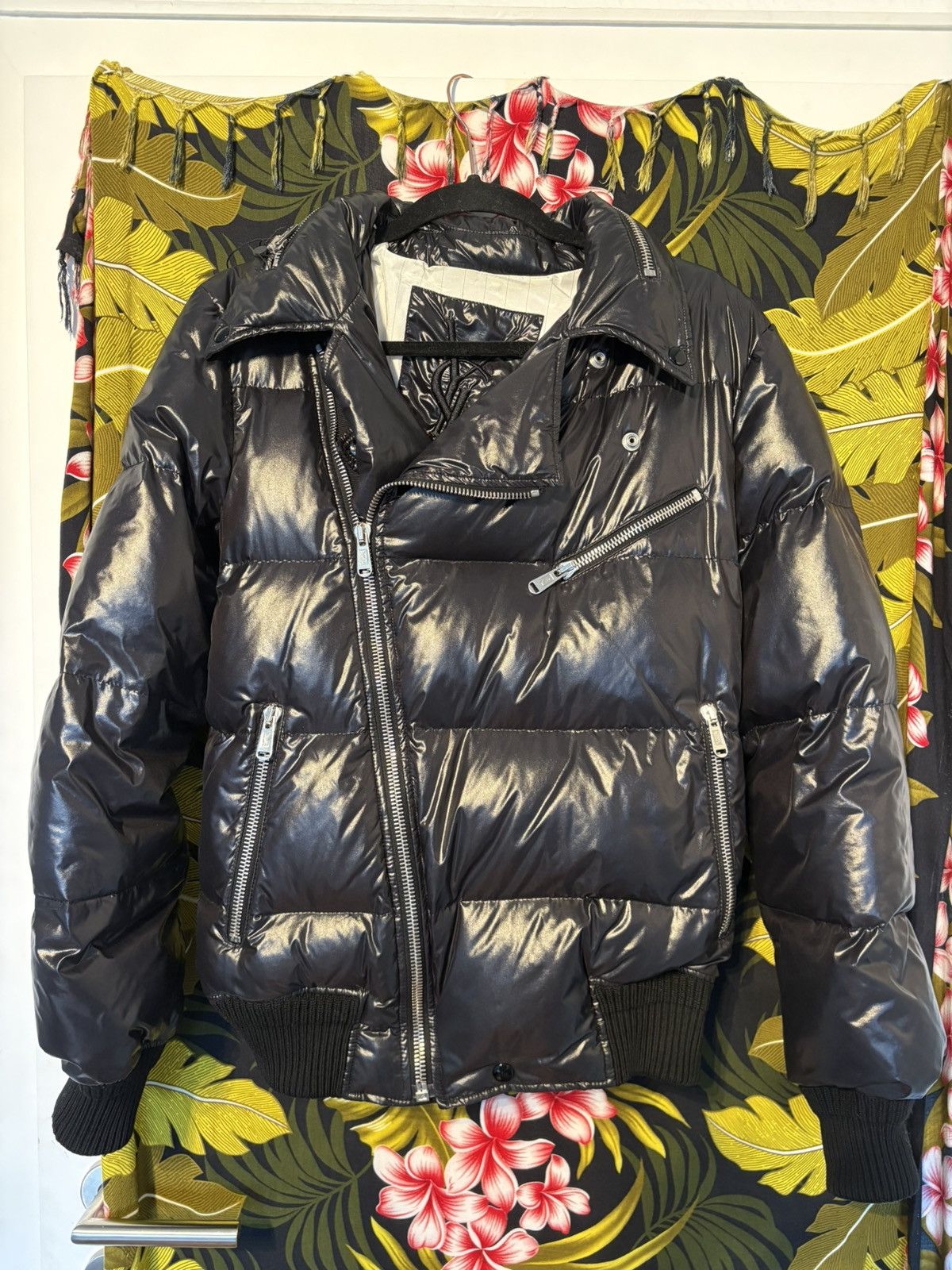 Saint Laurent Paris Hedi Slimane Biker Puffer Size US M / EU 48-50 / 2 - 1 Thumbnail