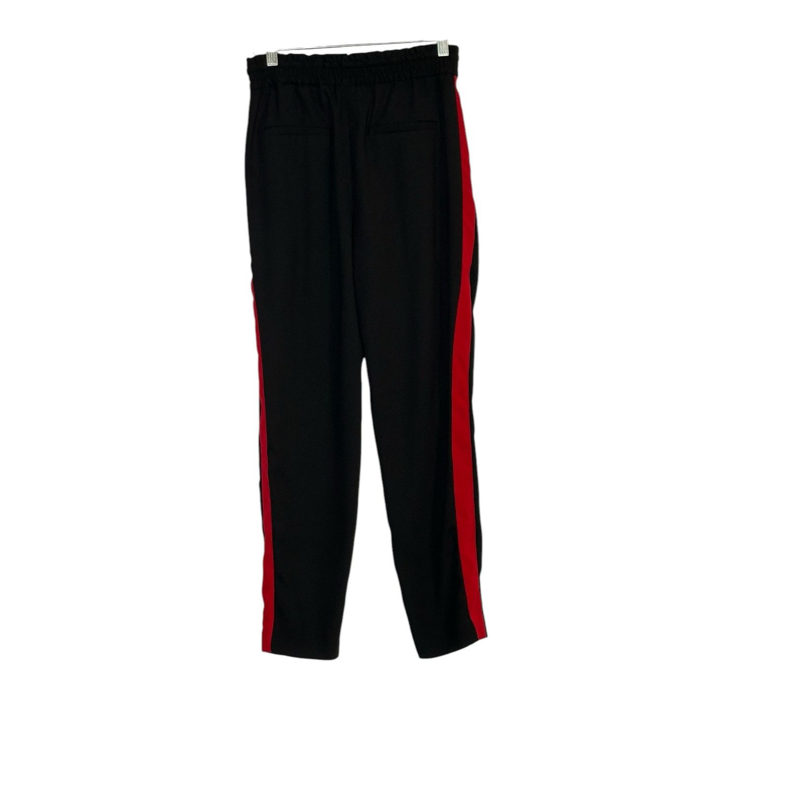 Zara Zara black chiffon red stripes pull on jogger pants size XS Size 30" / US 8 / IT 44 - 9 Thumbnail