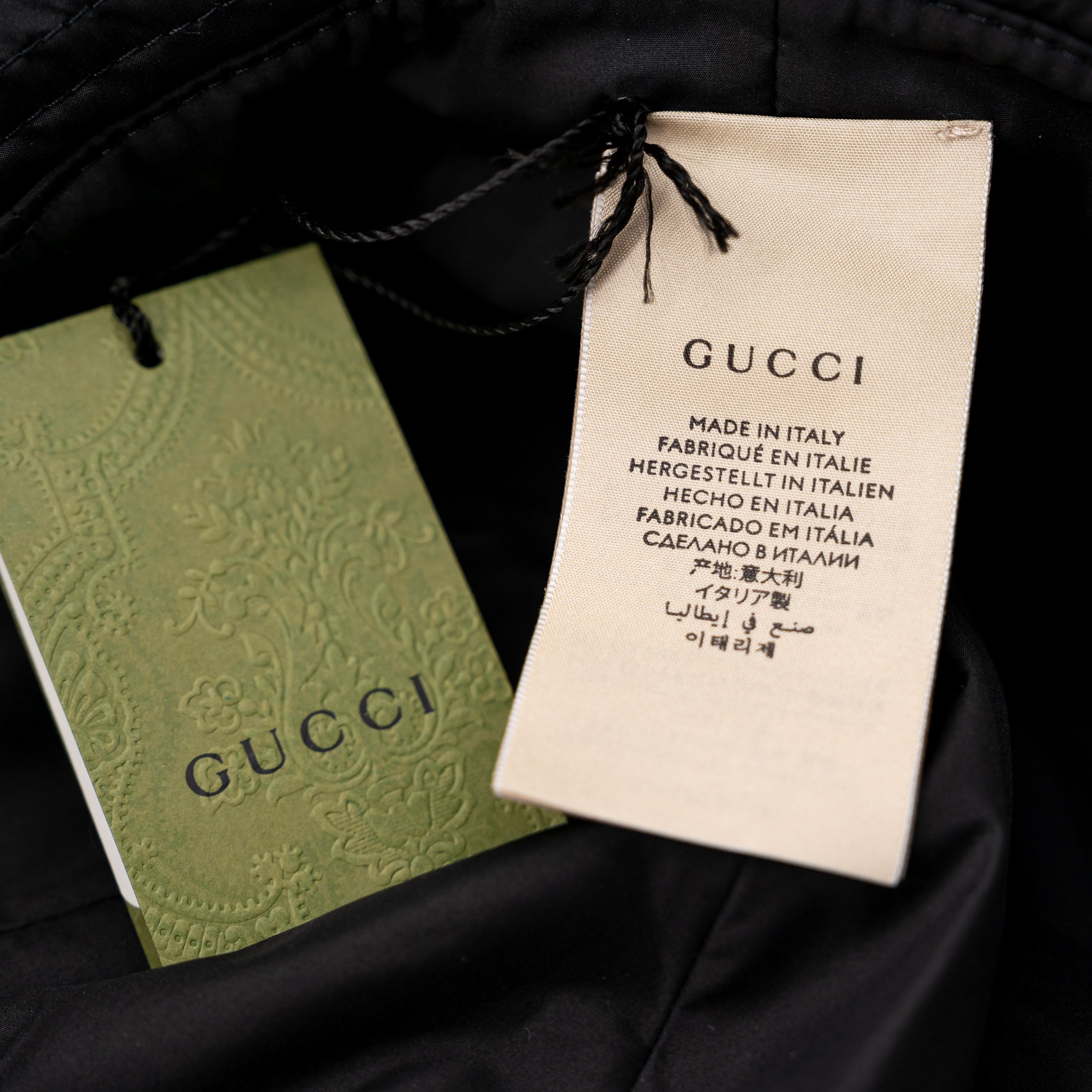 Gucci size M - Gucci GG Black Brella Cloche Bucket Hat Cap Size ONE SIZE - 4 Thumbnail