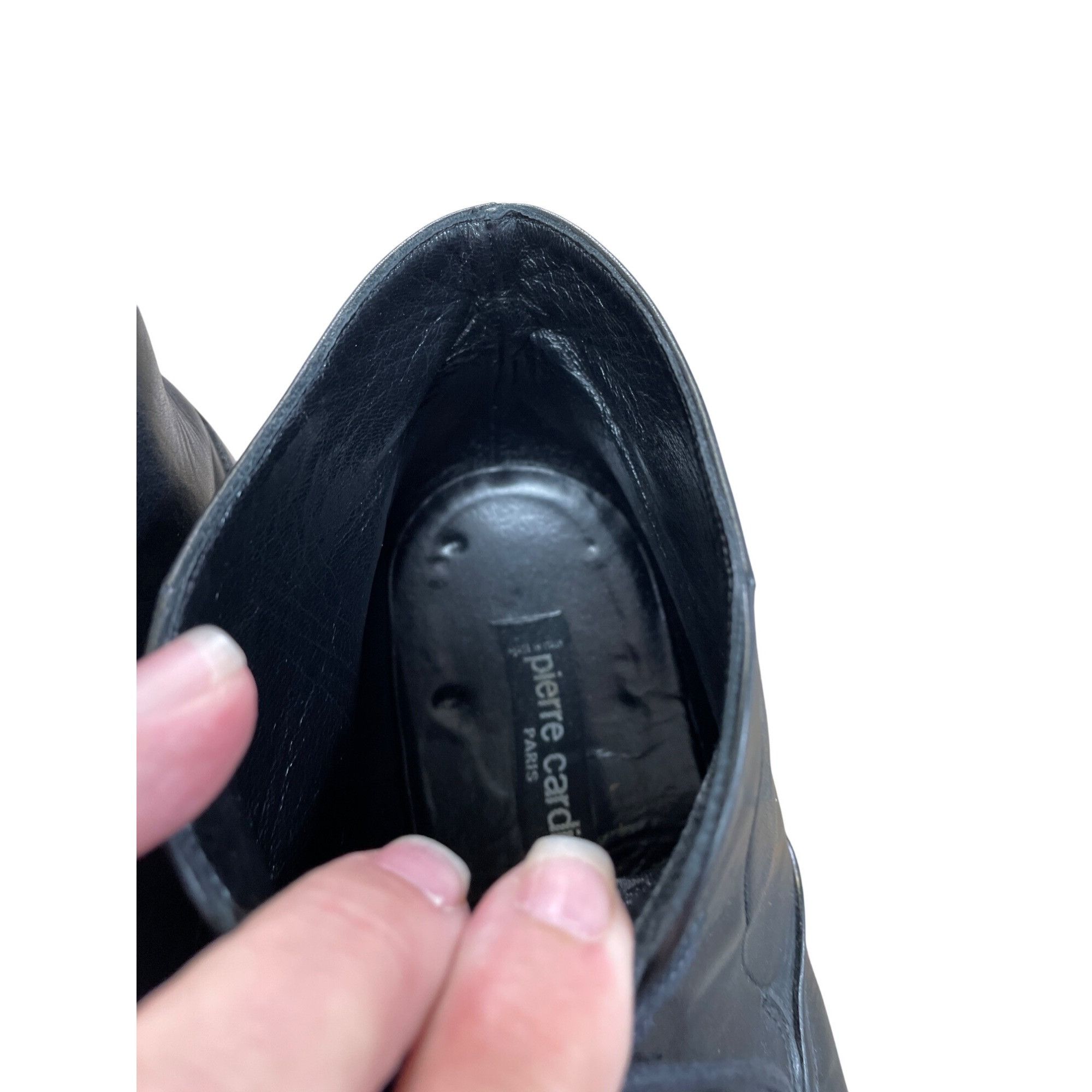 Pierre Cardin Pierre Cardin Mens Black Leather Ankle Chukka Boots Size 12 Size US 12 / EU 45 - 18 Thumbnail