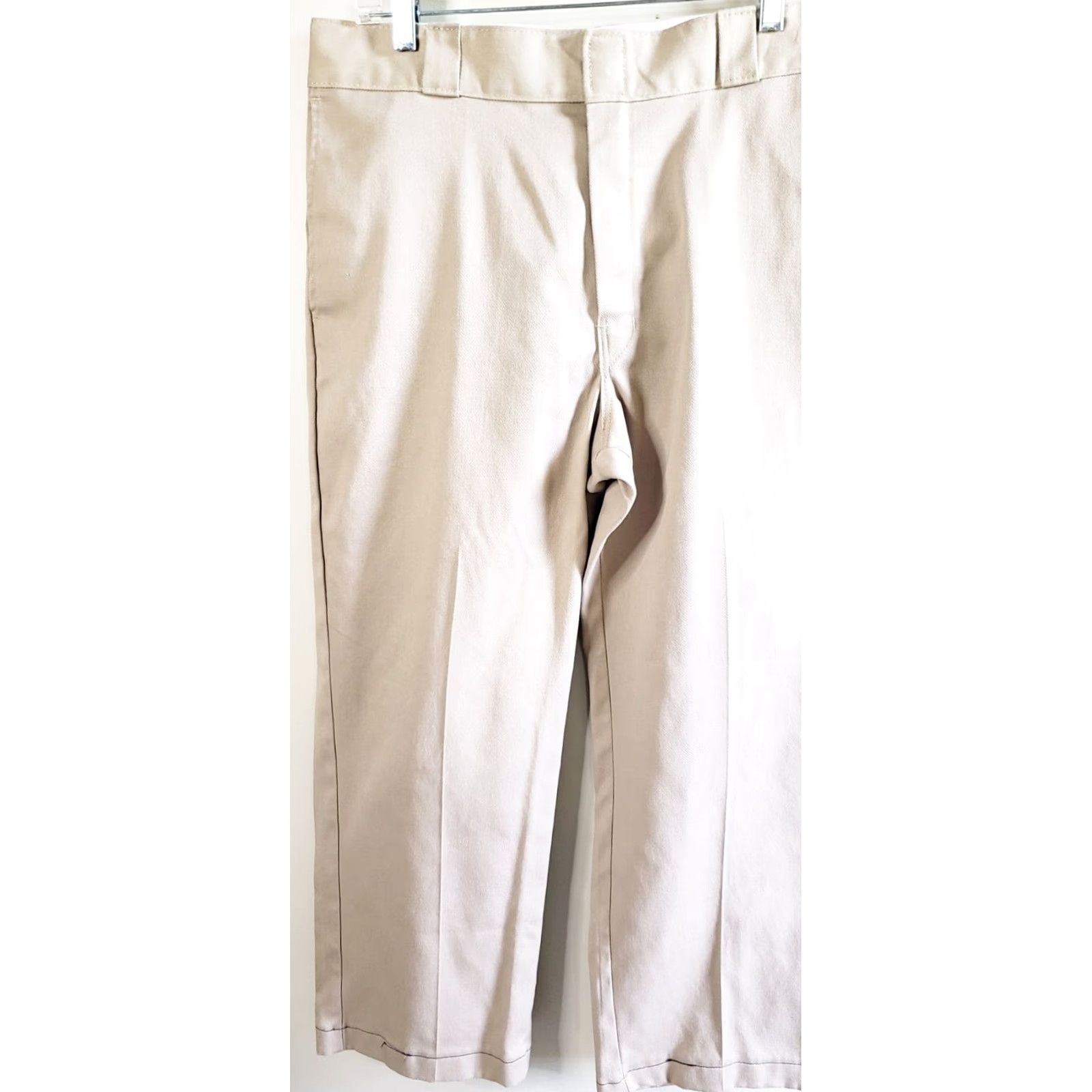 Dickies Dickies 874 Original Fit Men’s Work Pants Adult 38 x 28 Beige Khaki Chino Flat Front Regular Waist Belt Loops Veg? Size US 38 / EU 54 - 3 Thumbnail
