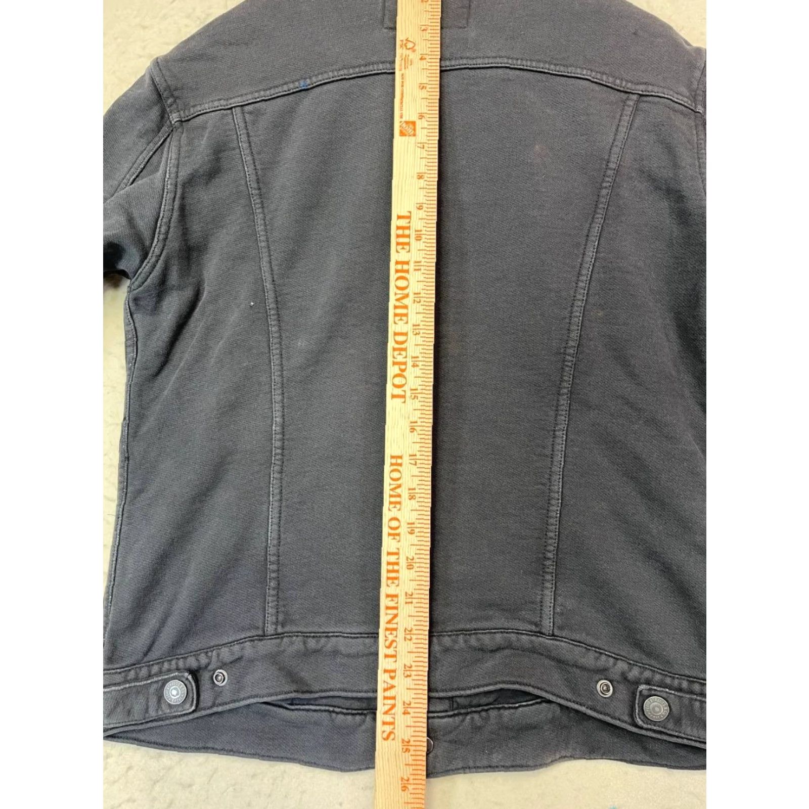 Levi's Levi’s Jacket Bomber Gray Cotton Fleece Men L See Paint Satins Size US L / EU 52-54 / 3 - 3 Thumbnail