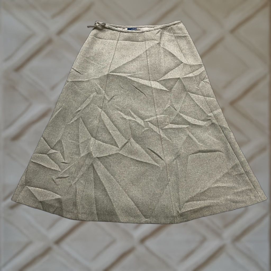 Evan Picone Evan Picone Skirt A-Line Midi Womens Small Taupe Side Zip Lined Work Office Vintage? No (No) Size 42" / US 20 - 1 Thumbnail