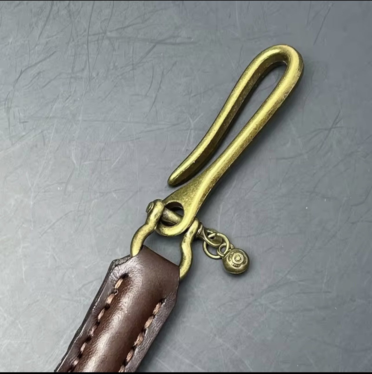 Jewelry Genuine Leather Biker Keychain Jeans Chain Size ONE SIZE - 3 Thumbnail