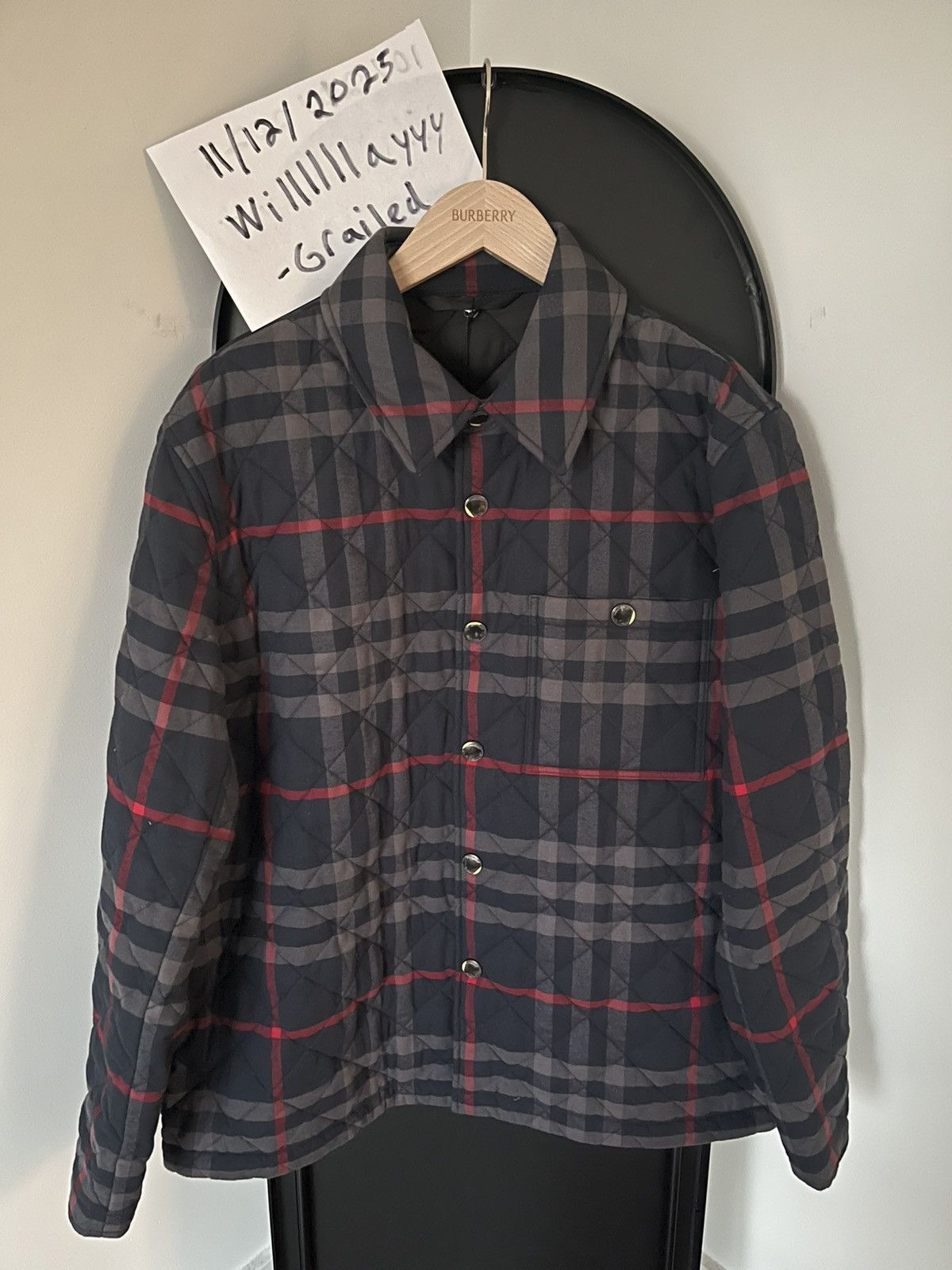 Burberry Burberry Quilted Overshirt Jacket Size US L / EU 52-54 / 3 - 3 Thumbnail