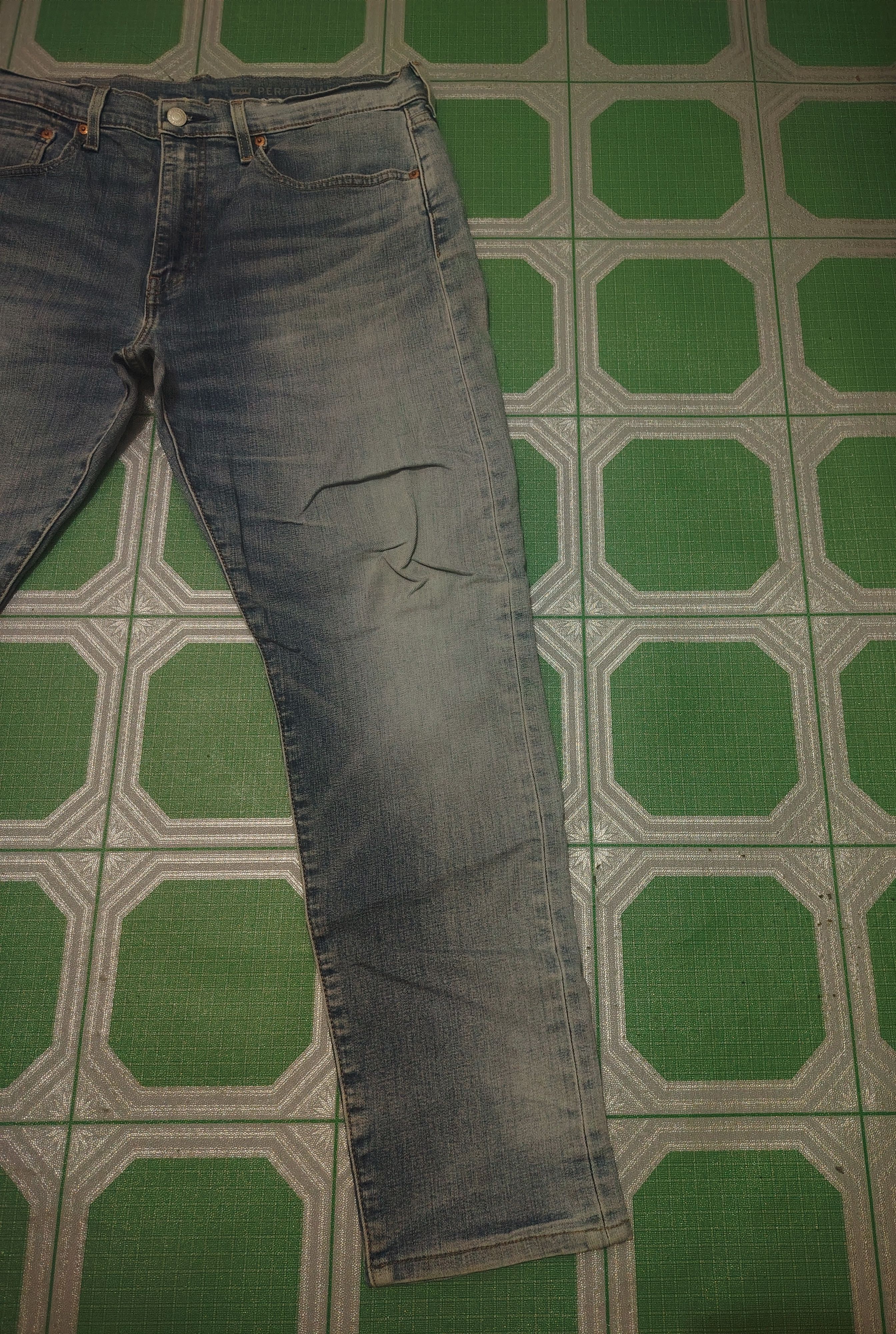 Levi's Distressed Thrashed Levi's 512 Big E Stretch Jeans Size US 34 / EU 50 - 3 Thumbnail