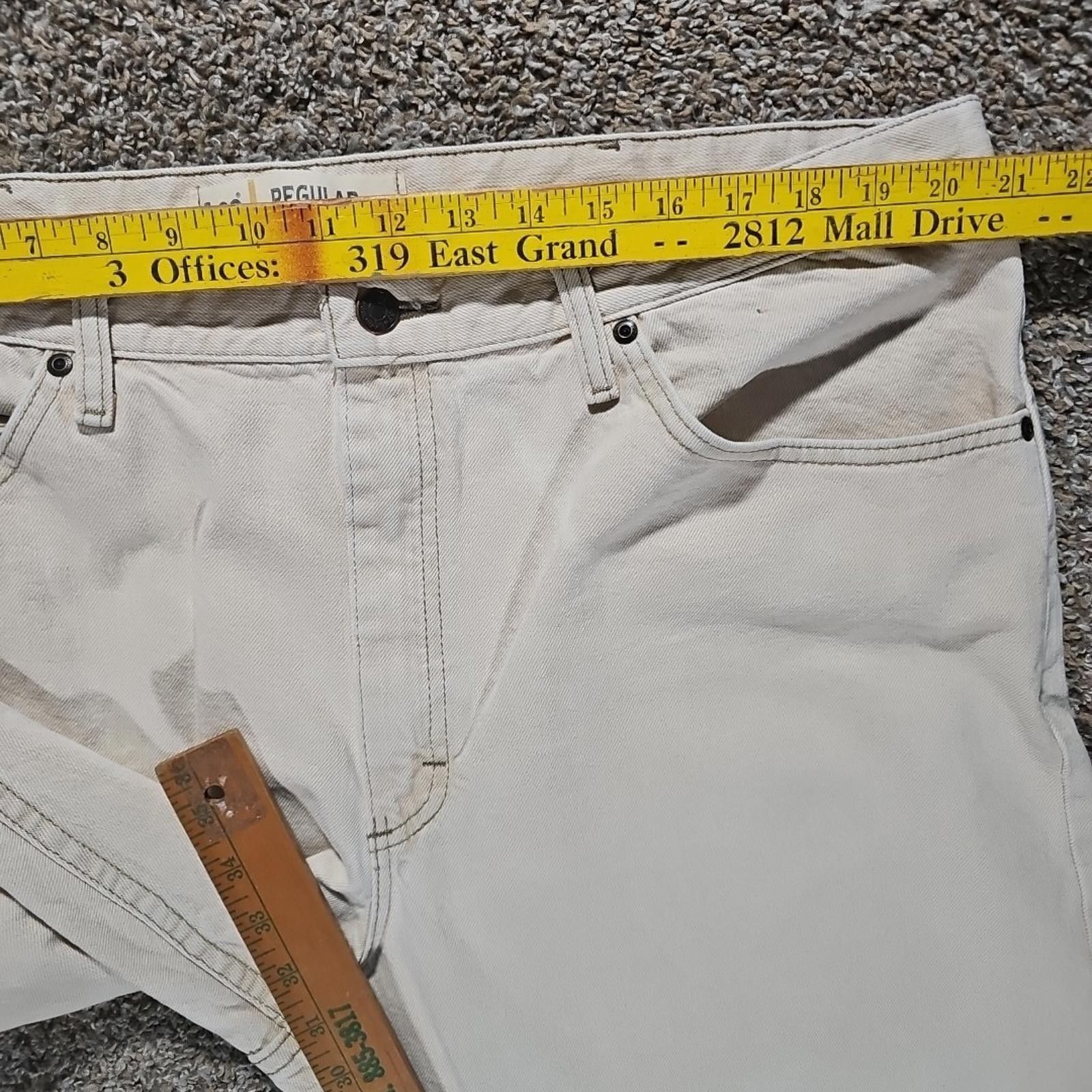Lee Lee Regular Fit 42x32 Beige Jeans Size US 42 / EU 58 - 5 Thumbnail