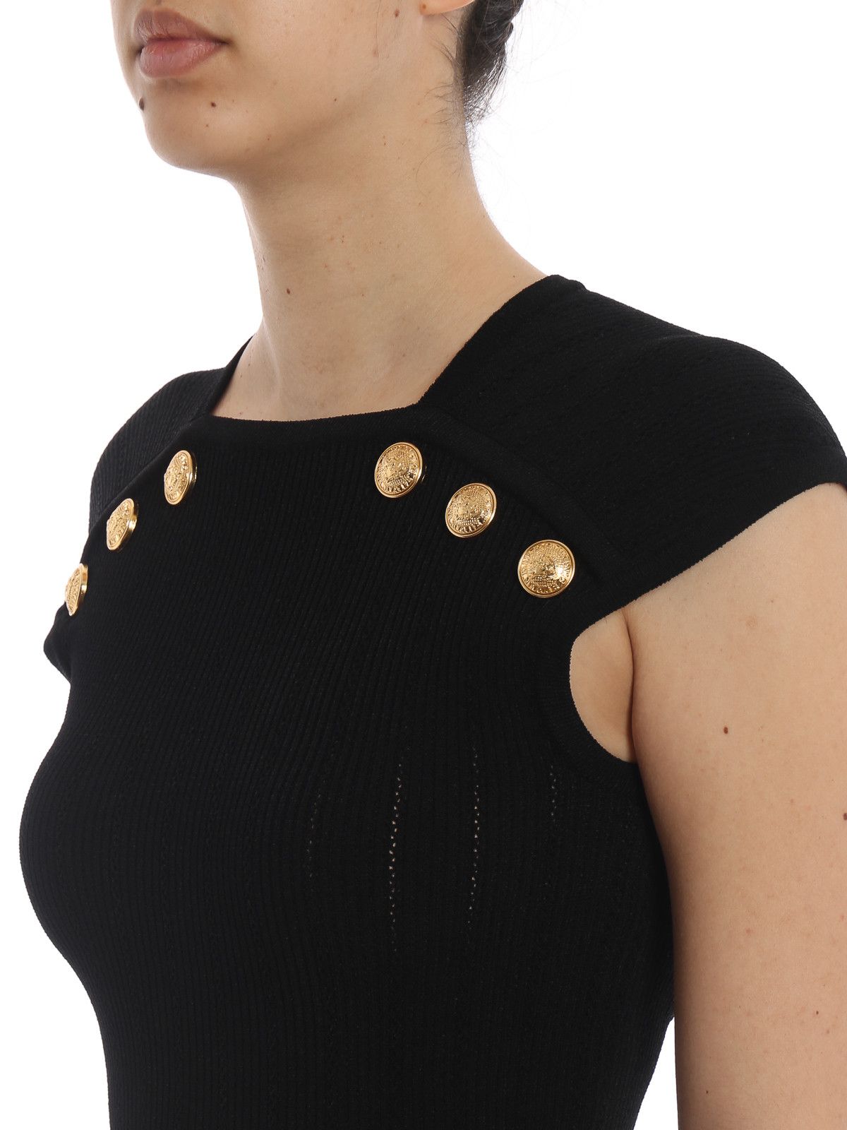 Balmain o1s1wg110526 Top in Black Size XL / US 12-14 / IT 48-50 - 5 Thumbnail