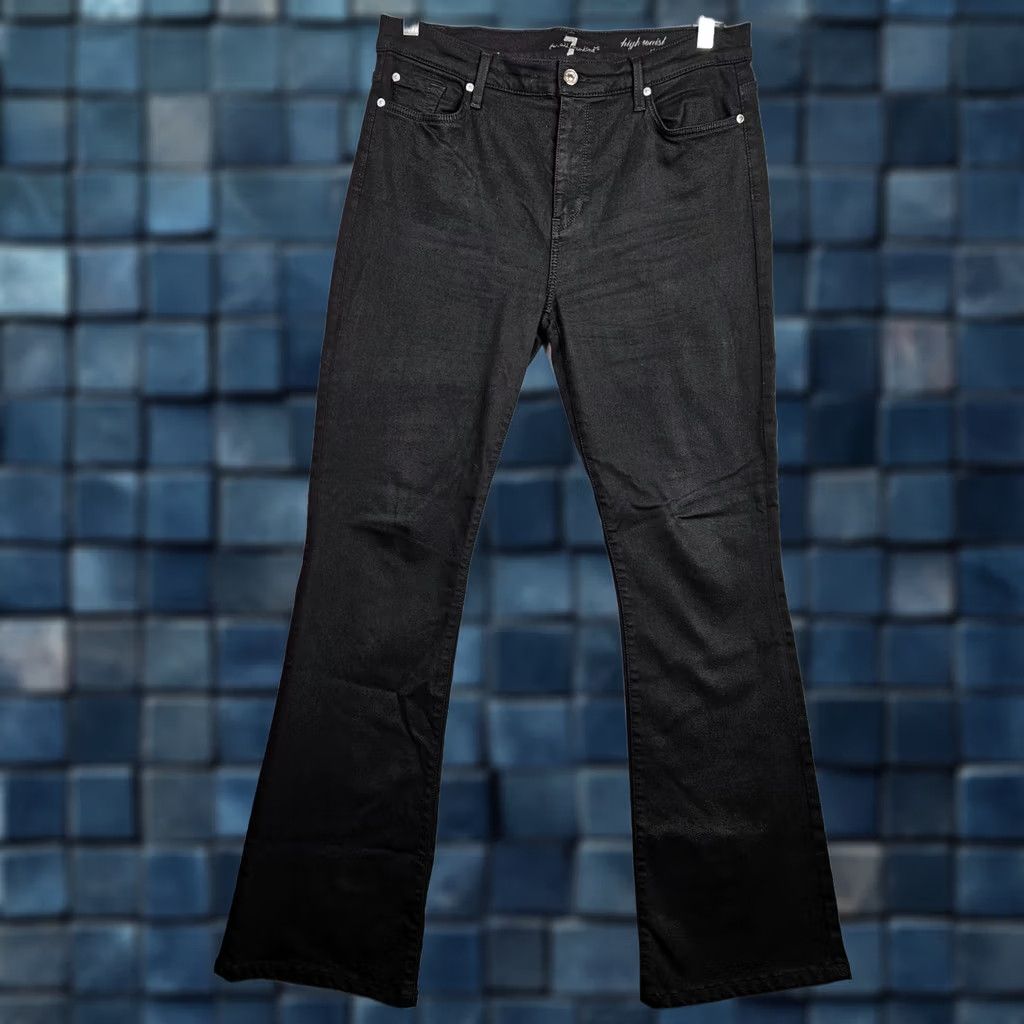 7 For All Mankind 7 For All Mankind Jeans Black Regular 7 For All Mankind High Waist Ali Jeans Women's Size 32 Black Size 24" / US 00 / IT 34 - 1 Thumbnail