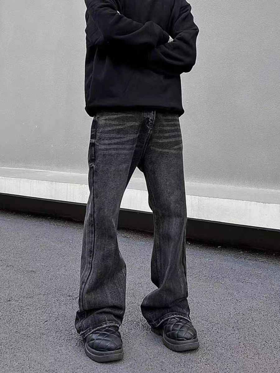 Japanese Brand × Jean Black baggy street jeans Size US 34 / EU 50 - 1 Thumbnail