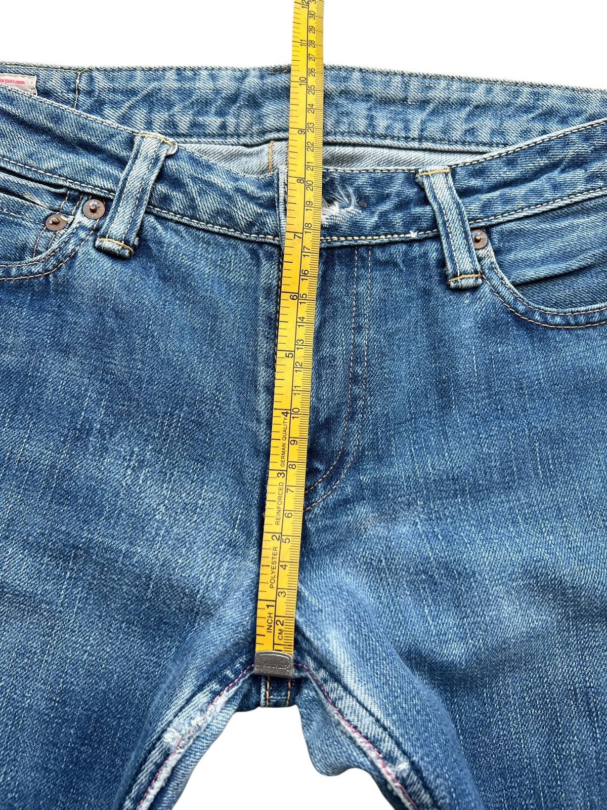 Momotaro Jeans Vintage Momotaro Selvedge Faded Lowrise Denim Jeans Size 31" - 14 Thumbnail