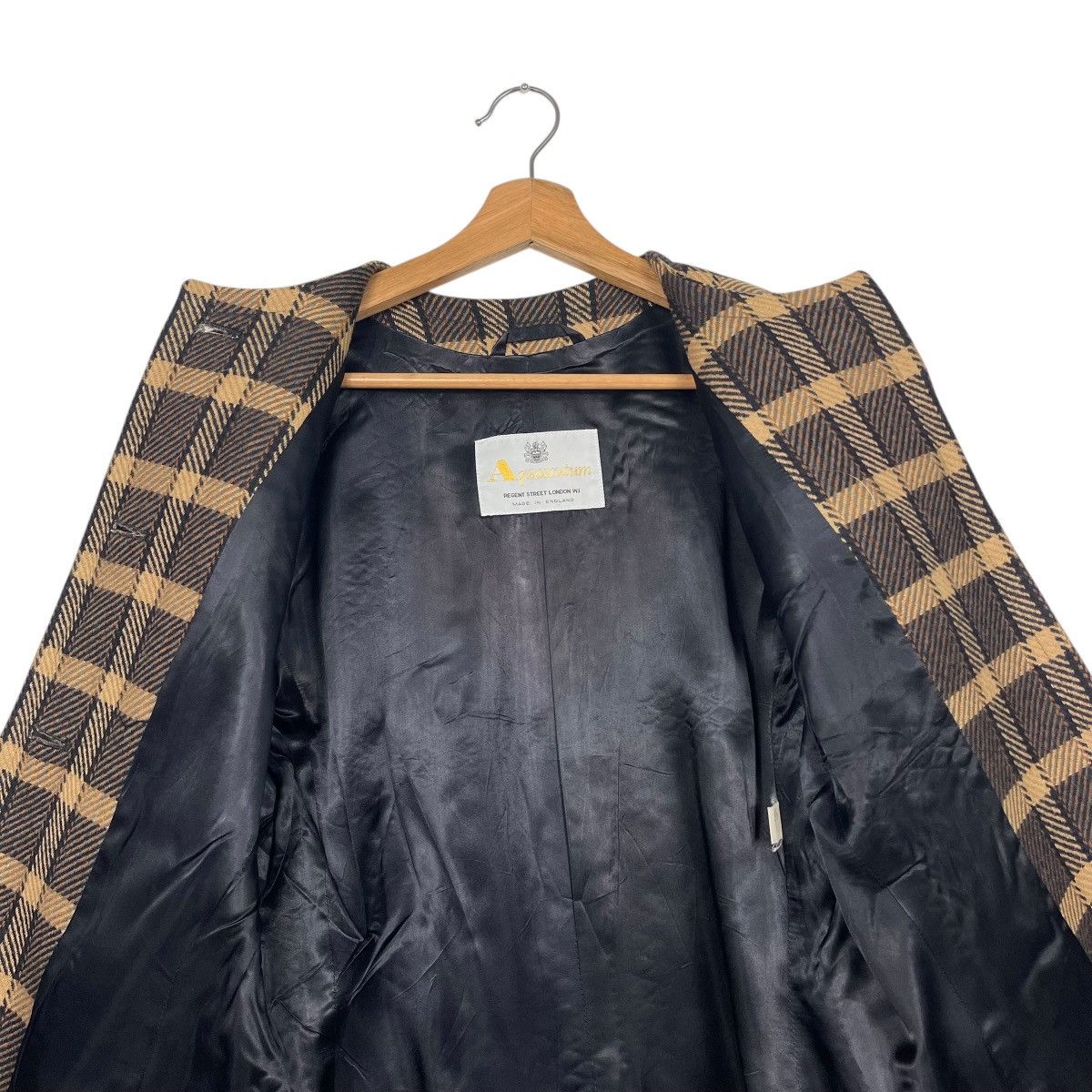 Aquascutum Vintage Aquacustum Check Button Jacket Size M / US 6-8 / IT 42-44 - 12 Thumbnail