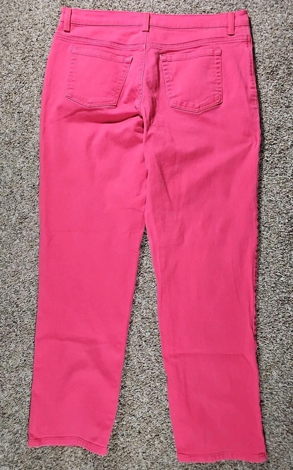 Other Gloria Vanderbilt Amanda HOT Pink Stretch Jeans 14 IronMark? Size 36" / US 14 / IT 50 - 6 Thumbnail