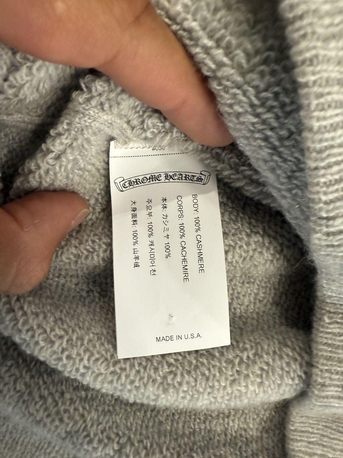Chrome Hearts Chrome Hearts Embroidered Cashmere Knit Sweater Size US M / EU 48-50 / 2 - 5 Thumbnail