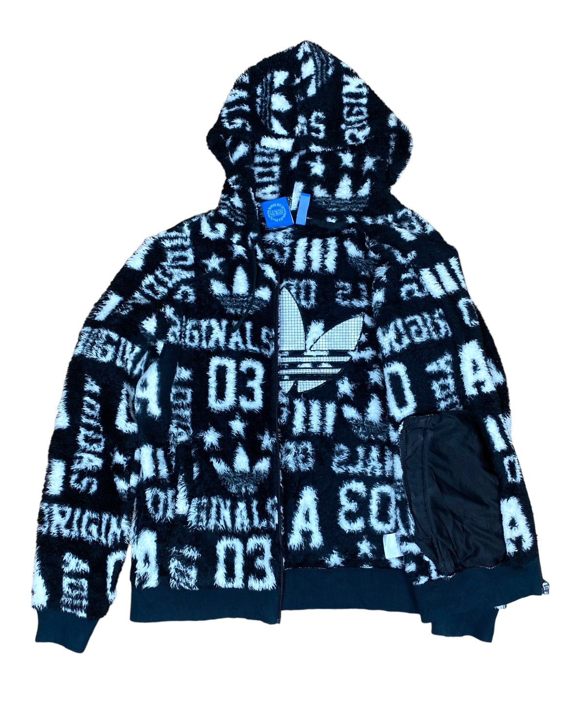 Adidas Rare‼️ ADIDAS HOODIE FLEECE BIG LOGO FULL PRINT Size US S / EU 44-46 / 1 - 5 Thumbnail
