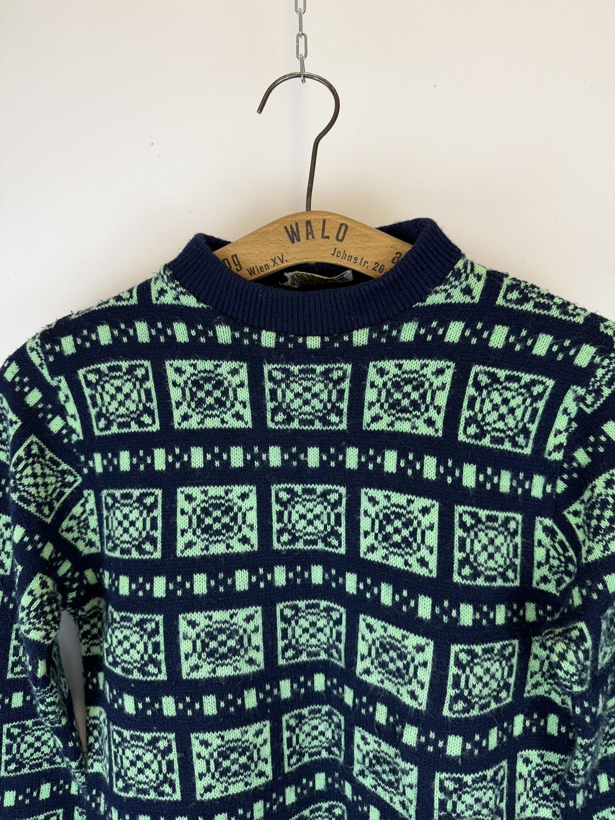 Vintage Vintage Bronte Geometric Knit Sweater Jumper Retro Grunge Size S / US 4 / IT 40 - 3 Thumbnail