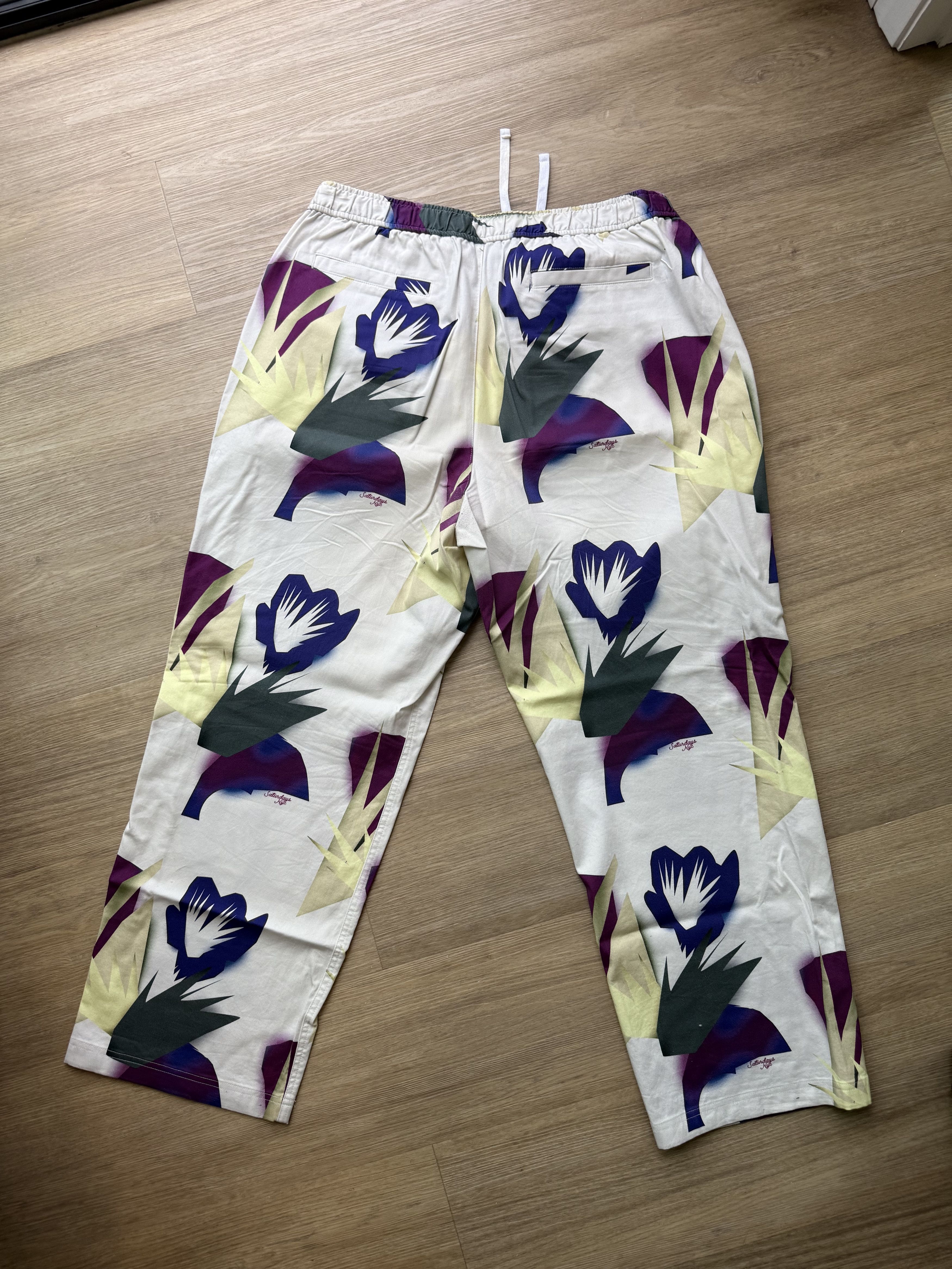 Saturdays NYC JUNGLE FLORAL PRINTED GEORGE TROUSER Size US 35 - 4 Thumbnail