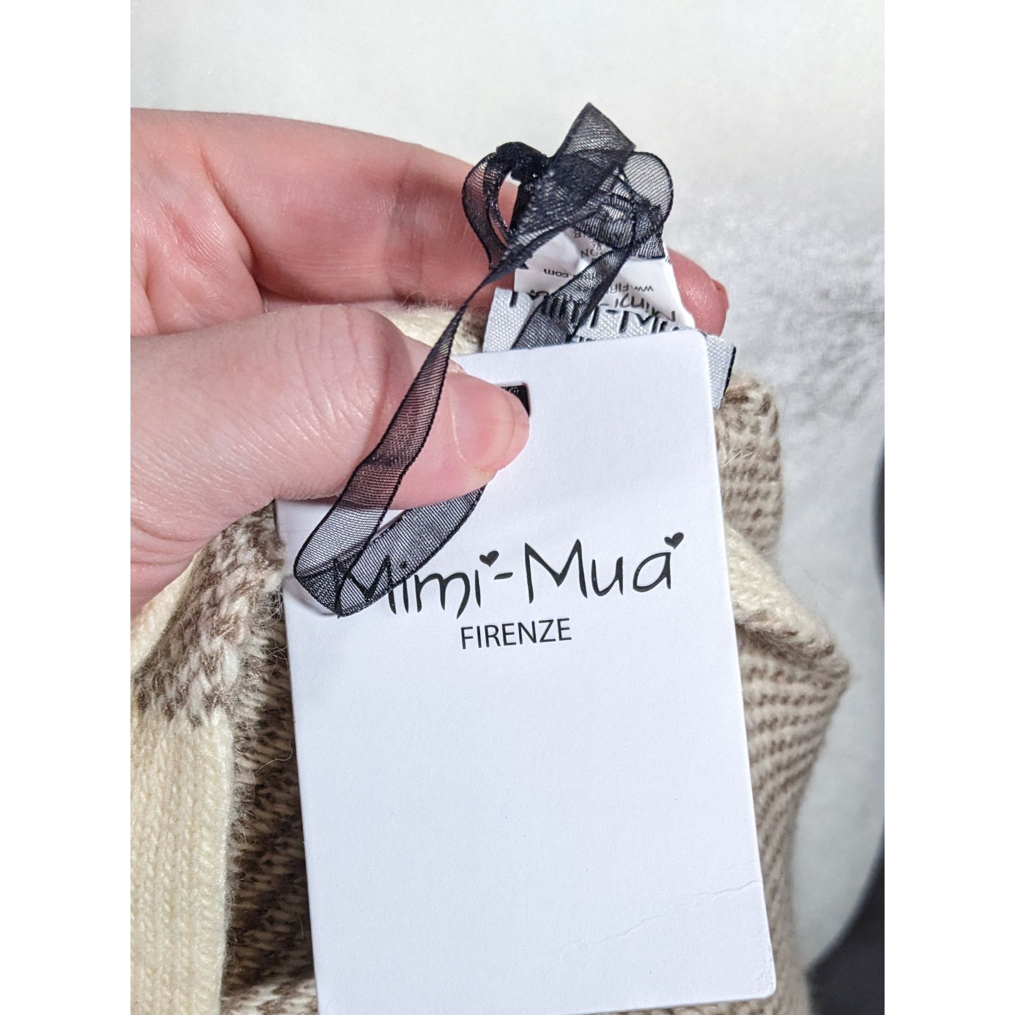 Other Mimi-Mua Firenze Cream And Tan Plaid Scarf Size ONE SIZE - 5 Thumbnail