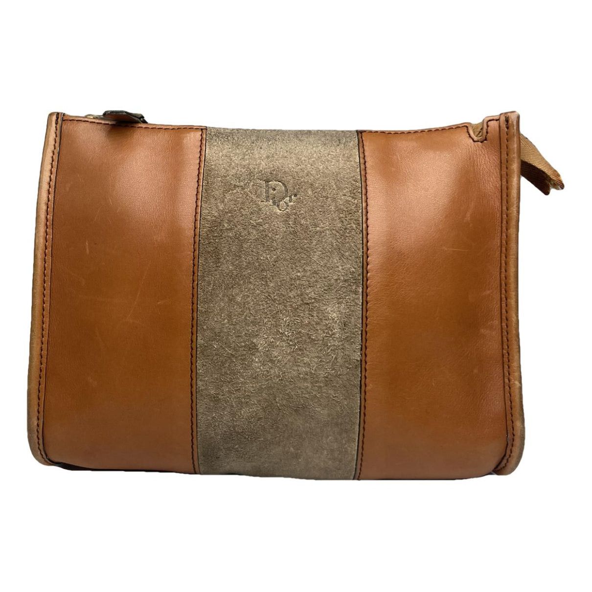 Dior D-Bee Brown Leather Clutch Bag Size ONE SIZE - 1 Thumbnail