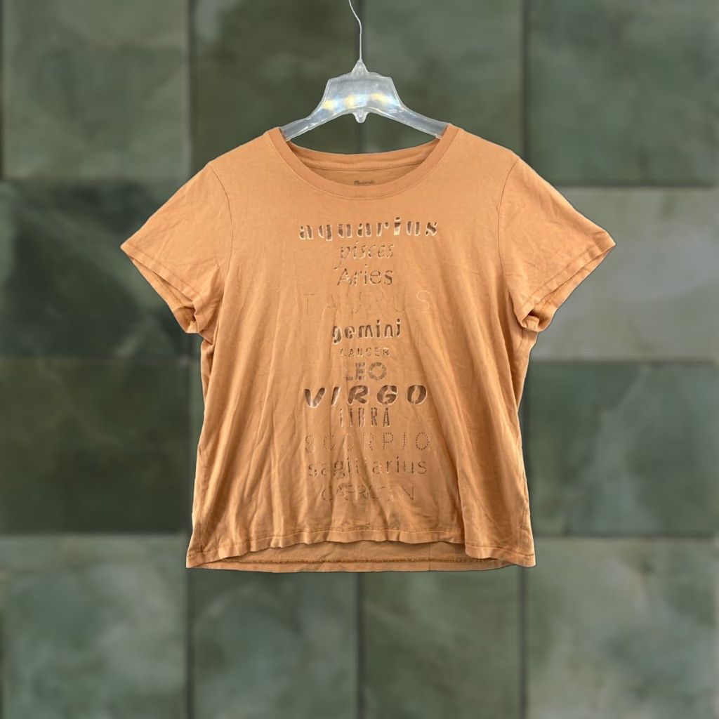 Madewell Madewell Women's XL Beige Zodiac Signs Crew Neck T-Shirt Size XL / US 12-14 / IT 48-50 - 1 Thumbnail