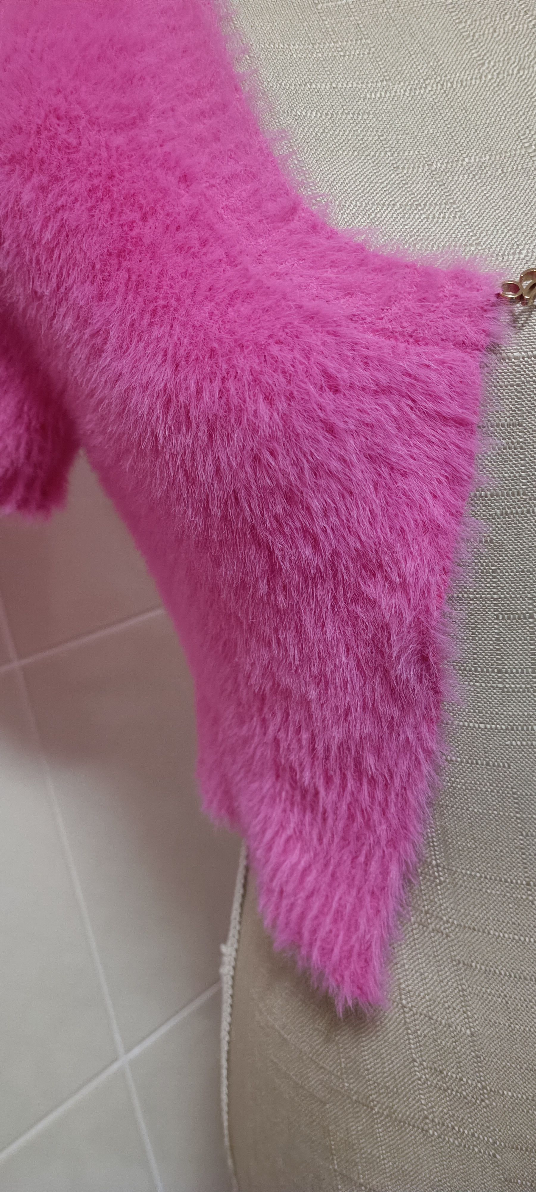 Jacquemus Pink / fuchsia top - synthetic mohair or synthetic hair Size M / US 6-8 / IT 42-44 - 14 Thumbnail