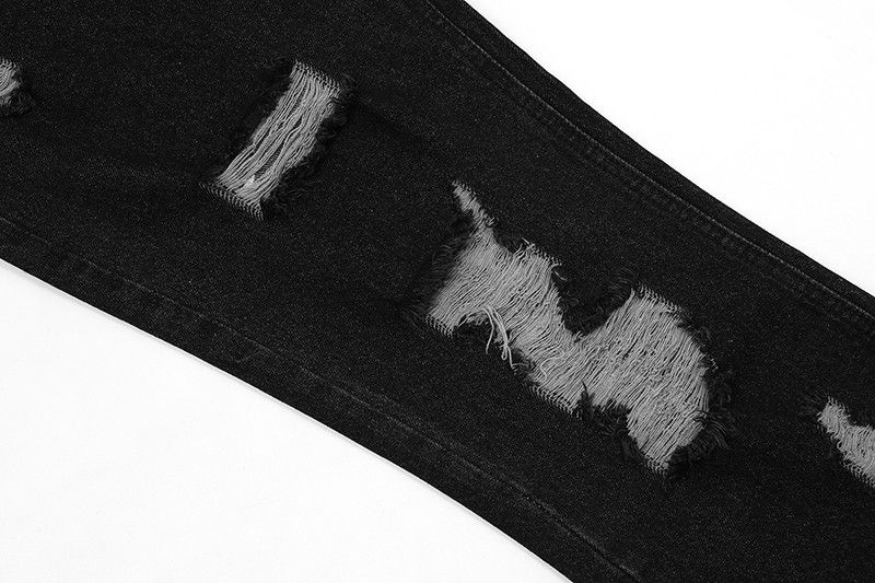 Designer Ripped Hole Embroidery Vibe Jeans Size US 30 / EU 46 - 6 Thumbnail