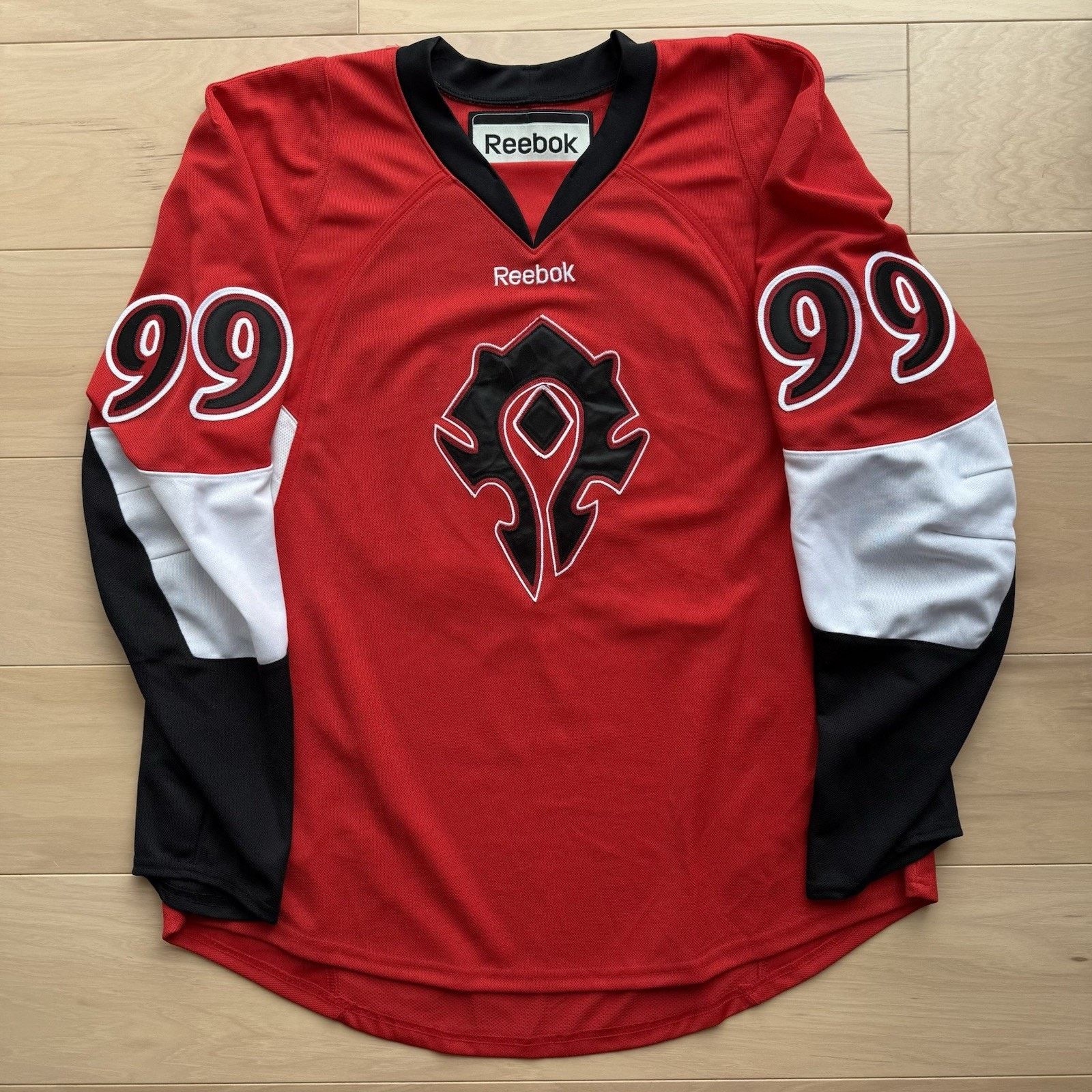 Reebok World of Warcraft Hockey Jersey XL Red Black Diablo Horn Size US XL / EU 56 / 4 - 2 Thumbnail