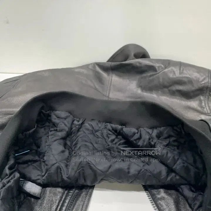Balenciaga Balenciaga Black Logo Leather Bomber Jacket. Size US XS / EU 42 / 0 - 9 Thumbnail