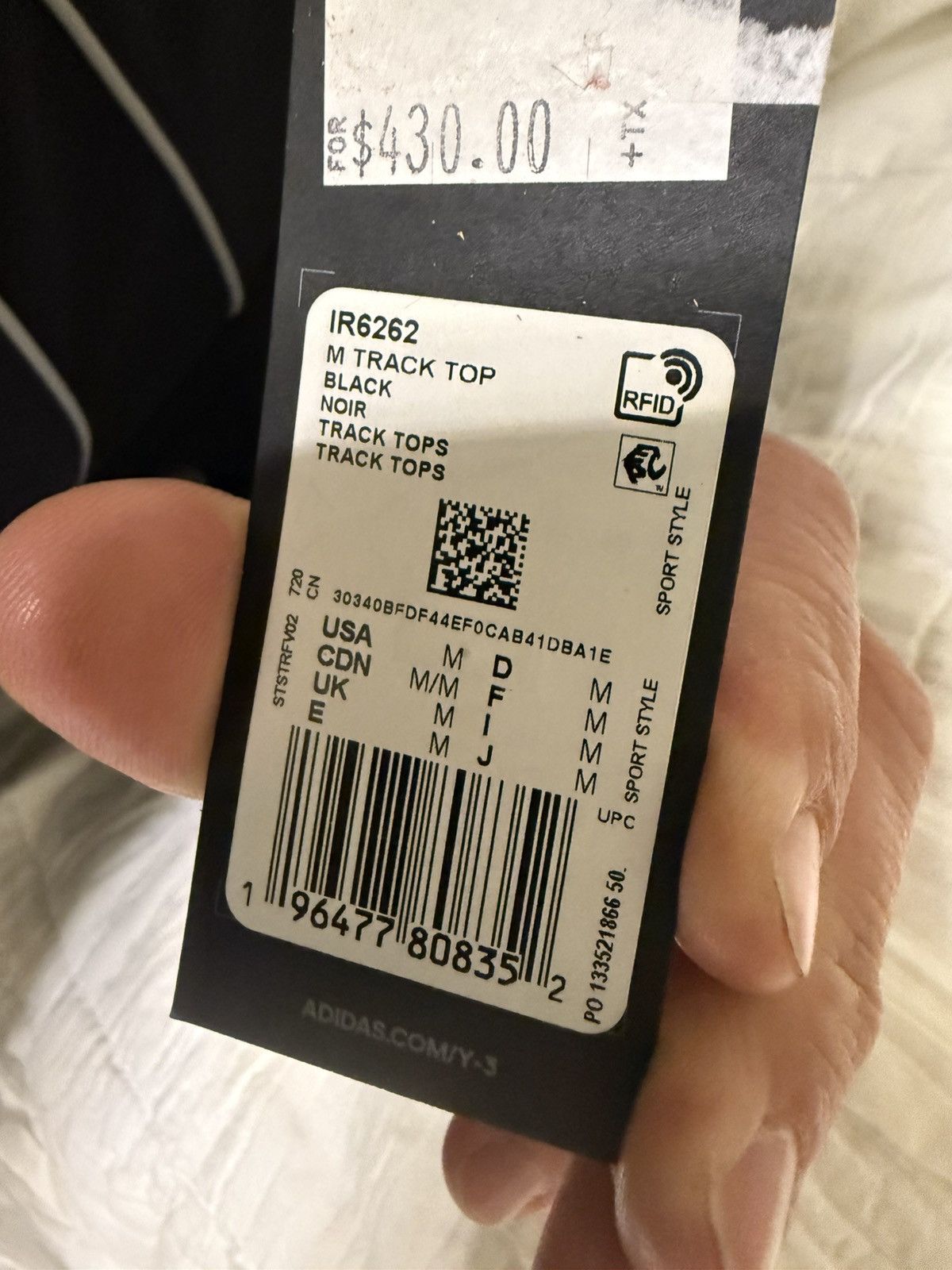 Y-3 Y-3 M Track Top (Zip up sweater) - Size M - Brand New Size US M / EU 48-50 / 2 - 4 Thumbnail