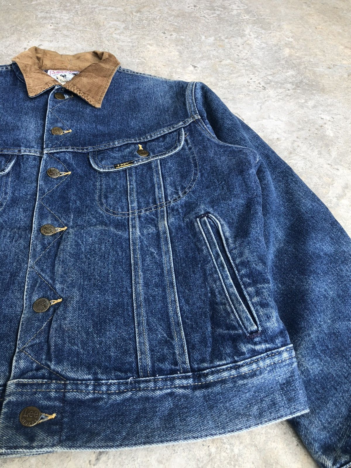 Lee Vintage 70’s Lee Storm Rider Blanked Lined Denim Jacket Size US L / EU 52-54 / 3 - 15 Thumbnail