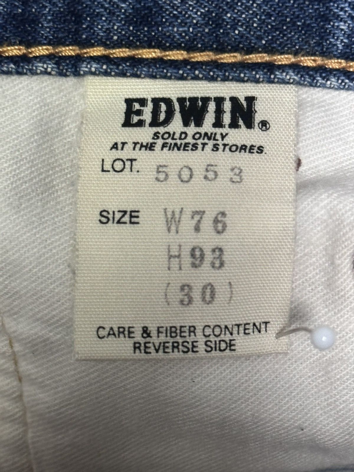Edwin Vintage Edwin 505 XX Selvedge Japan Denim Distressed Jeans Size US 30 / EU 46 - 18 Thumbnail