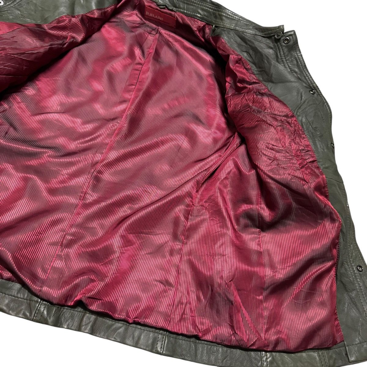 Le Grande Bleu (L.G.B.) Reilabo x Nicole Club Military Leather Jacket Size US M / EU 48-50 / 2 - 14 Thumbnail