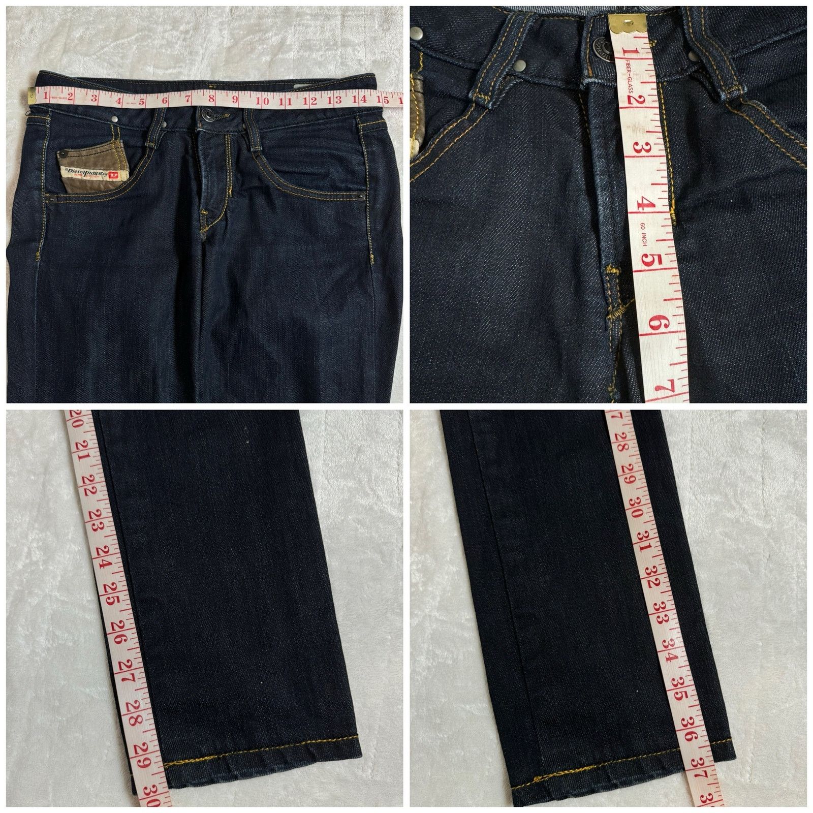 Diesel Diesel Industry Women's Dark Blue Jeans Clush Wash Sz 26x30 Size 26" / US 2 / IT 38 - 6 Thumbnail