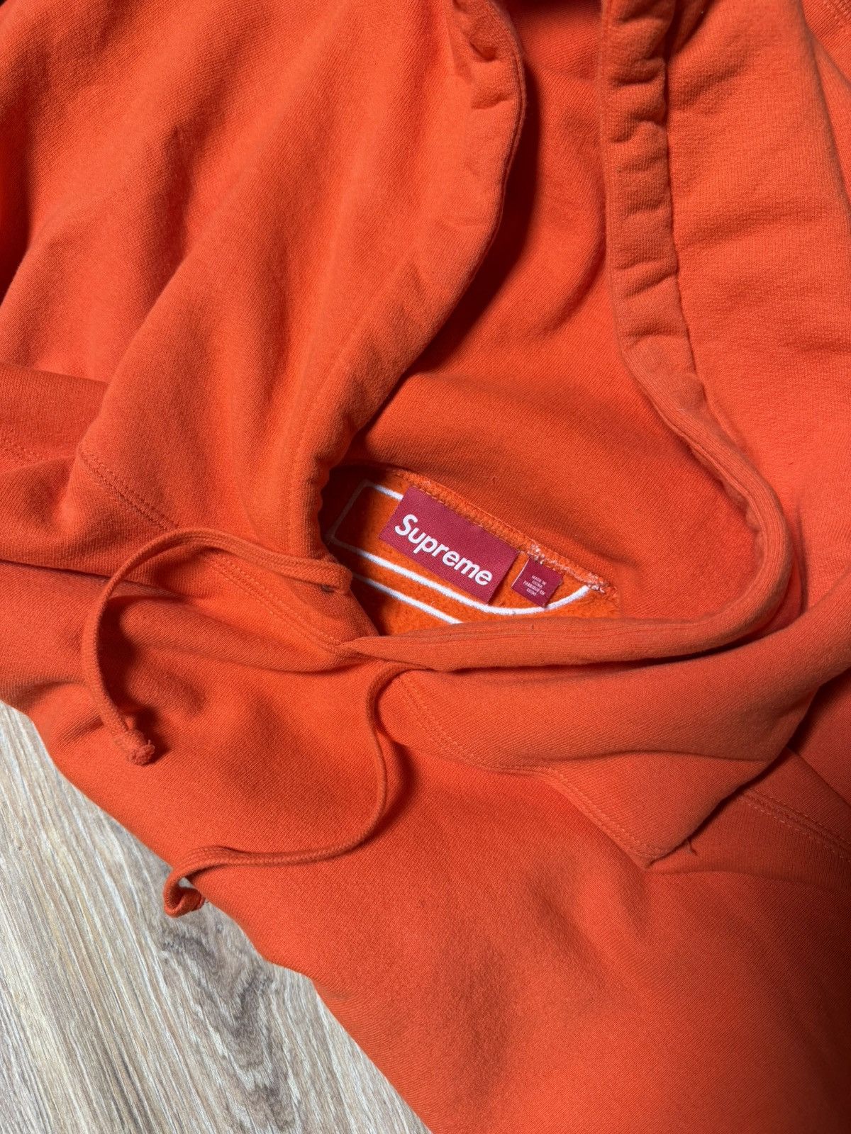 Supreme Supreme orange hoodie Size US L / EU 52-54 / 3 - 2 Thumbnail