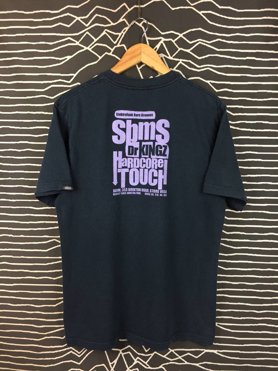 Vintage Vtg SBMS Crew Elektrofunk Rare Grooves London Club Scene Tee Size US L / EU 52-54 / 3 - 7 Thumbnail