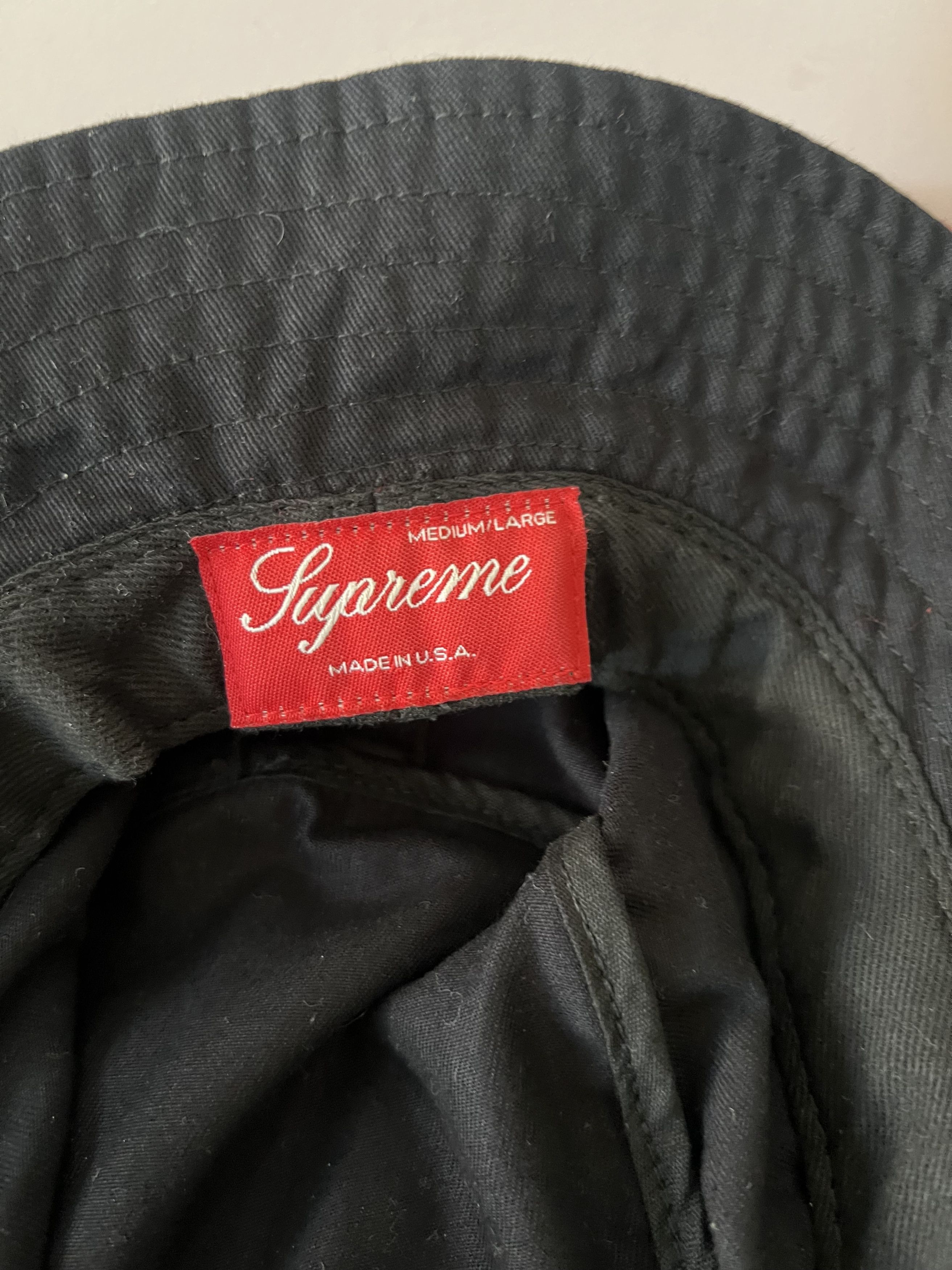 Supreme Classic Logo Crusher in Black in M/L
